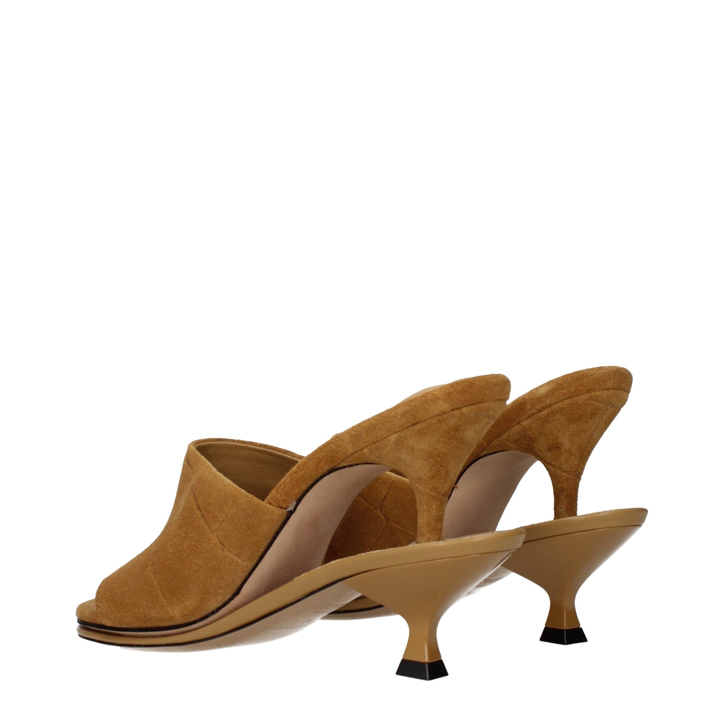 Jacquemus Brown Leather Stiletto Heel Sandals Curated Luxury Accessories by Orvyn