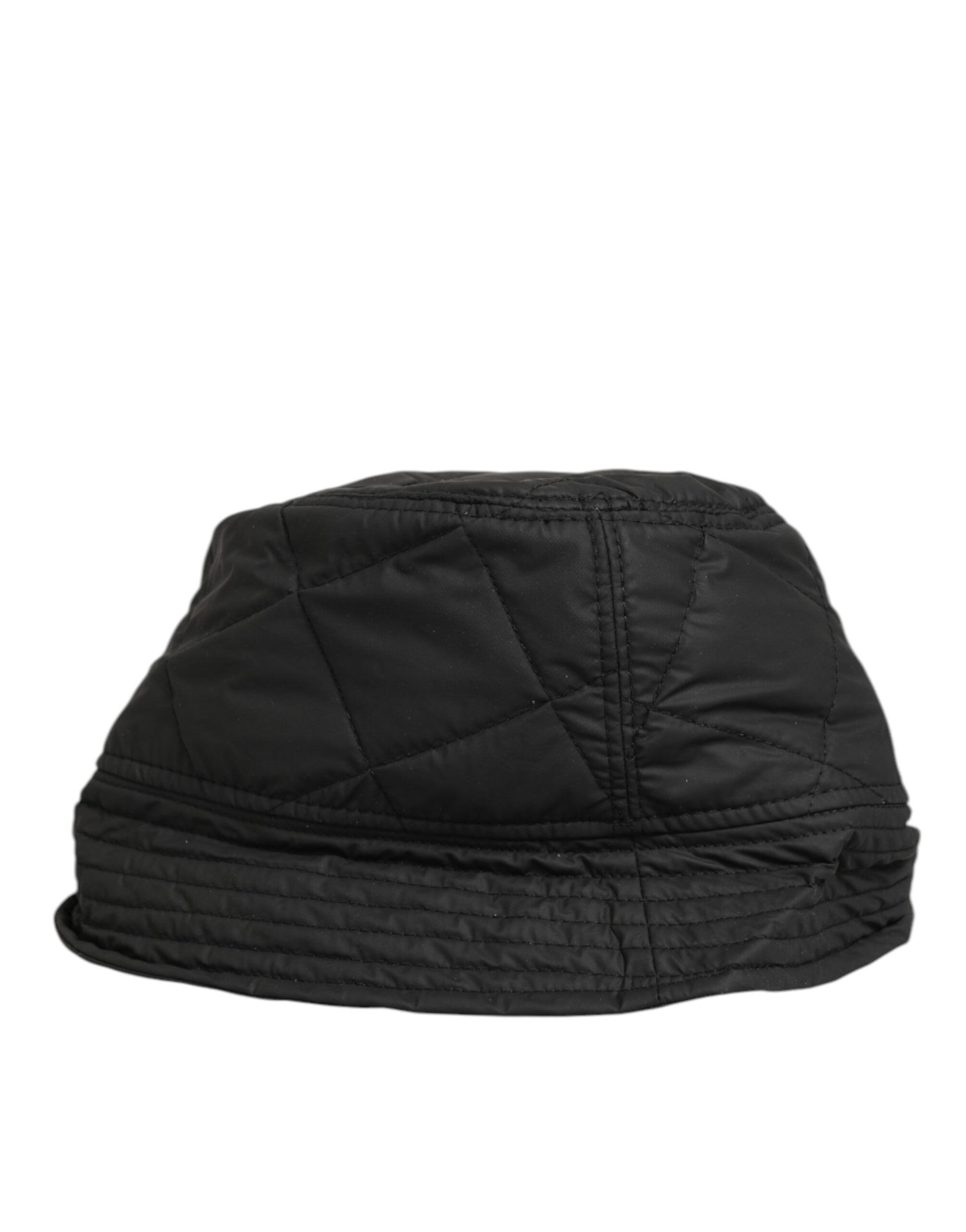 Dolce & Gabbana Black Nylon Quilted Bucket Men Capello Hat Curated Luxury Accessories by Orvyn