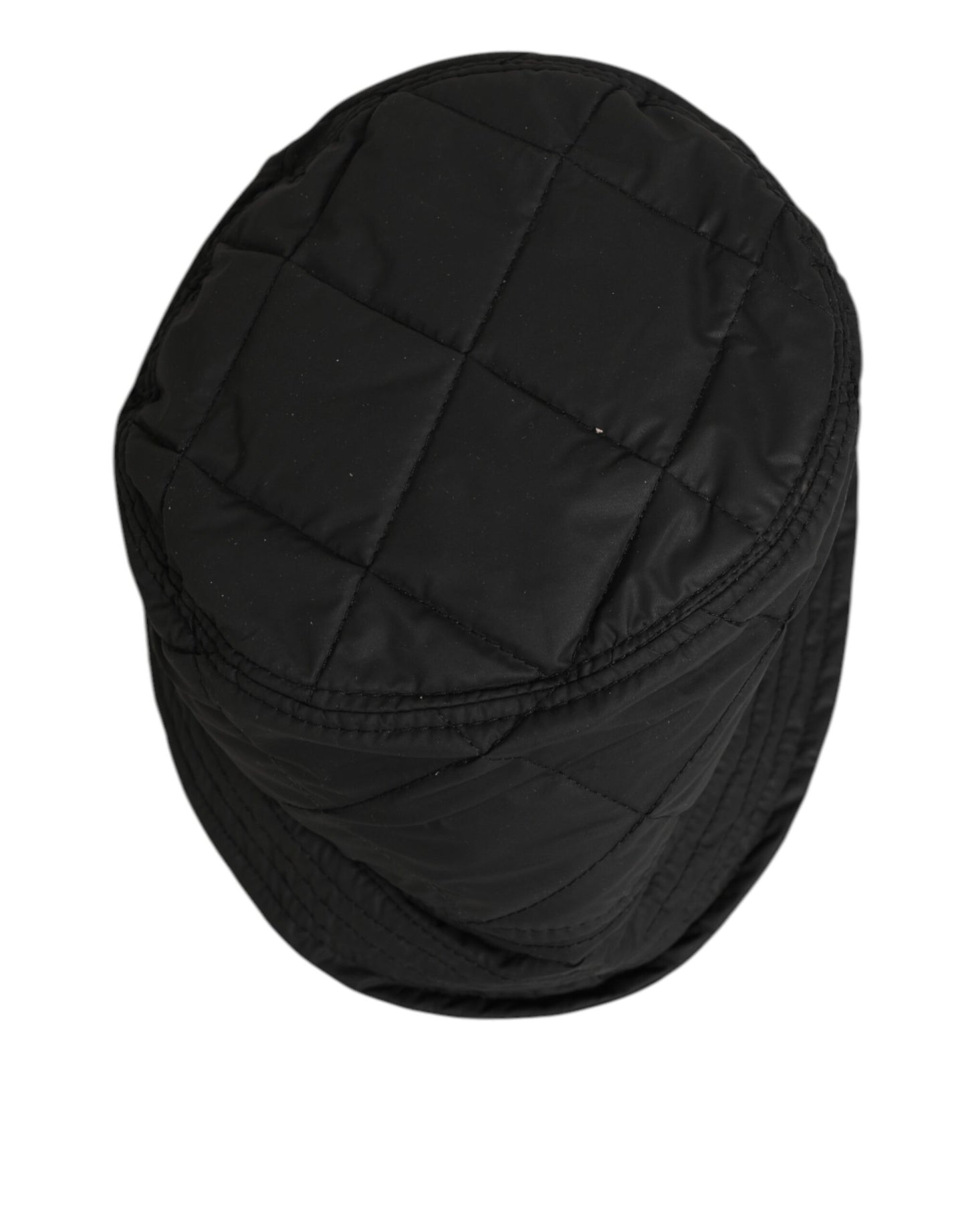 Dolce & Gabbana Black Nylon Quilted Bucket Men Capello Hat Curated Luxury Accessories by Orvyn