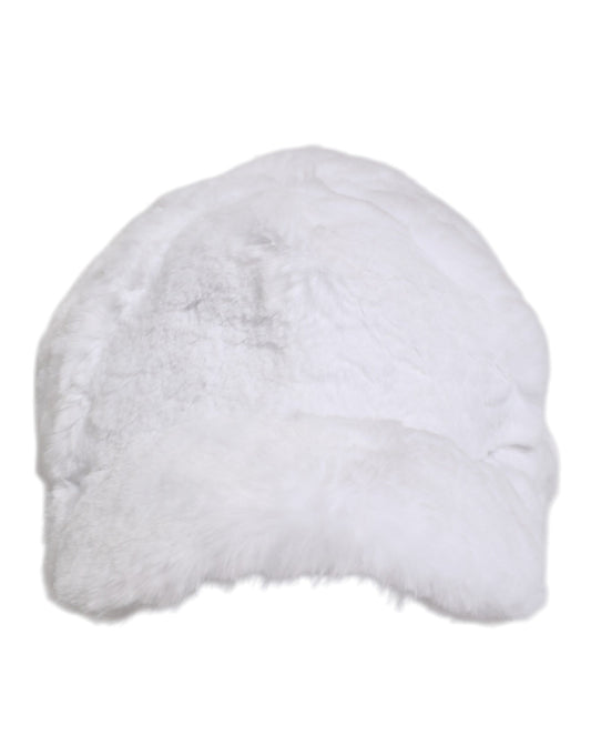 Dolce & Gabbana White Modacrylic Rapper Men Baseball Capello Hat Curated Luxury Accessories by Orvyn