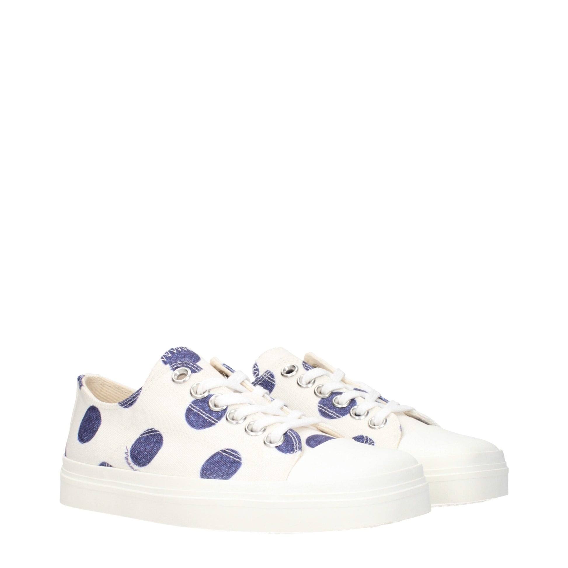 Moschino White Fabric Low Top Sneakers Curated Luxury Accessories by Orvyn