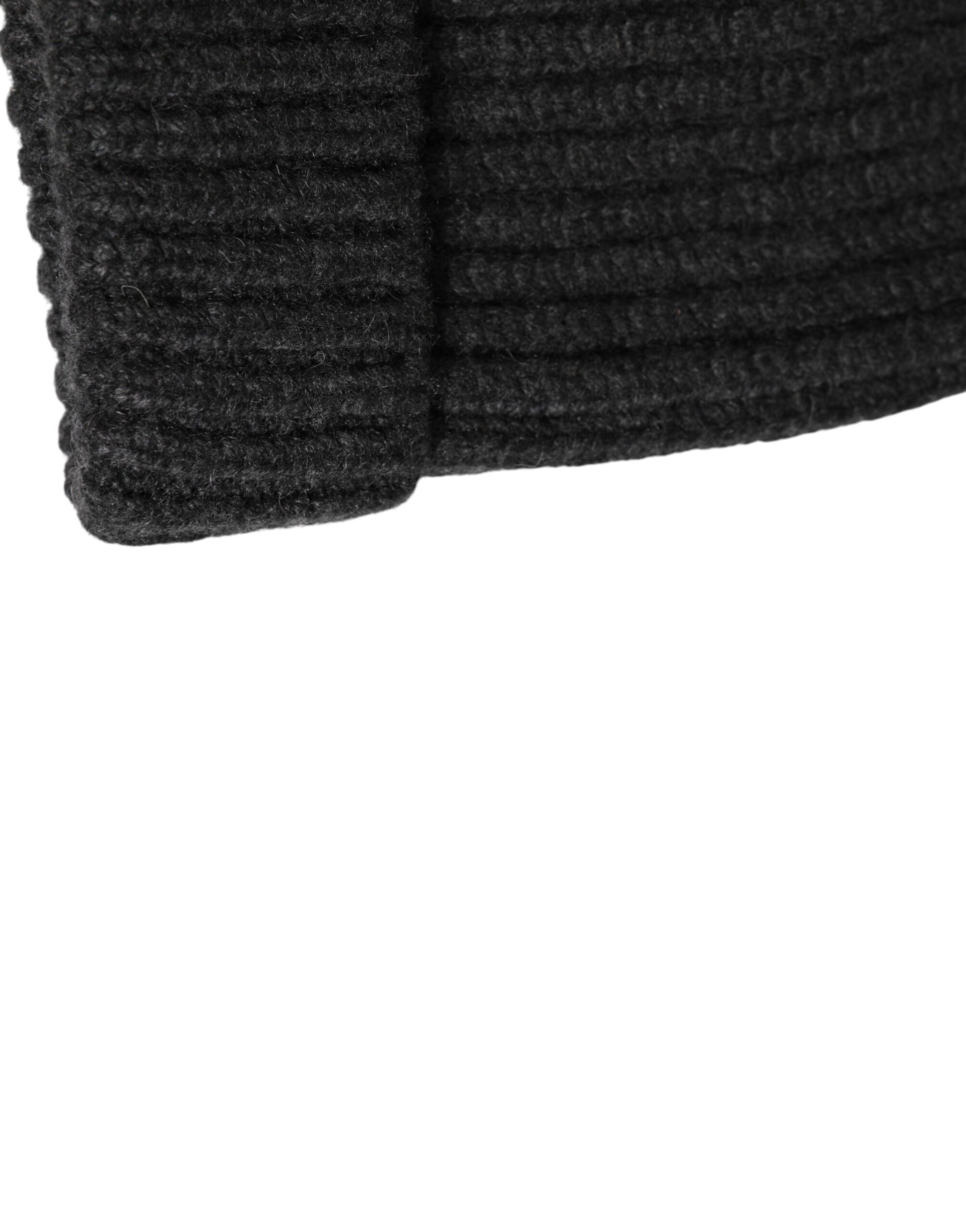 Dolce & Gabbana Black Cashmere Knitted Beanie Men Capello Hat Curated Luxury Accessories by Orvyn