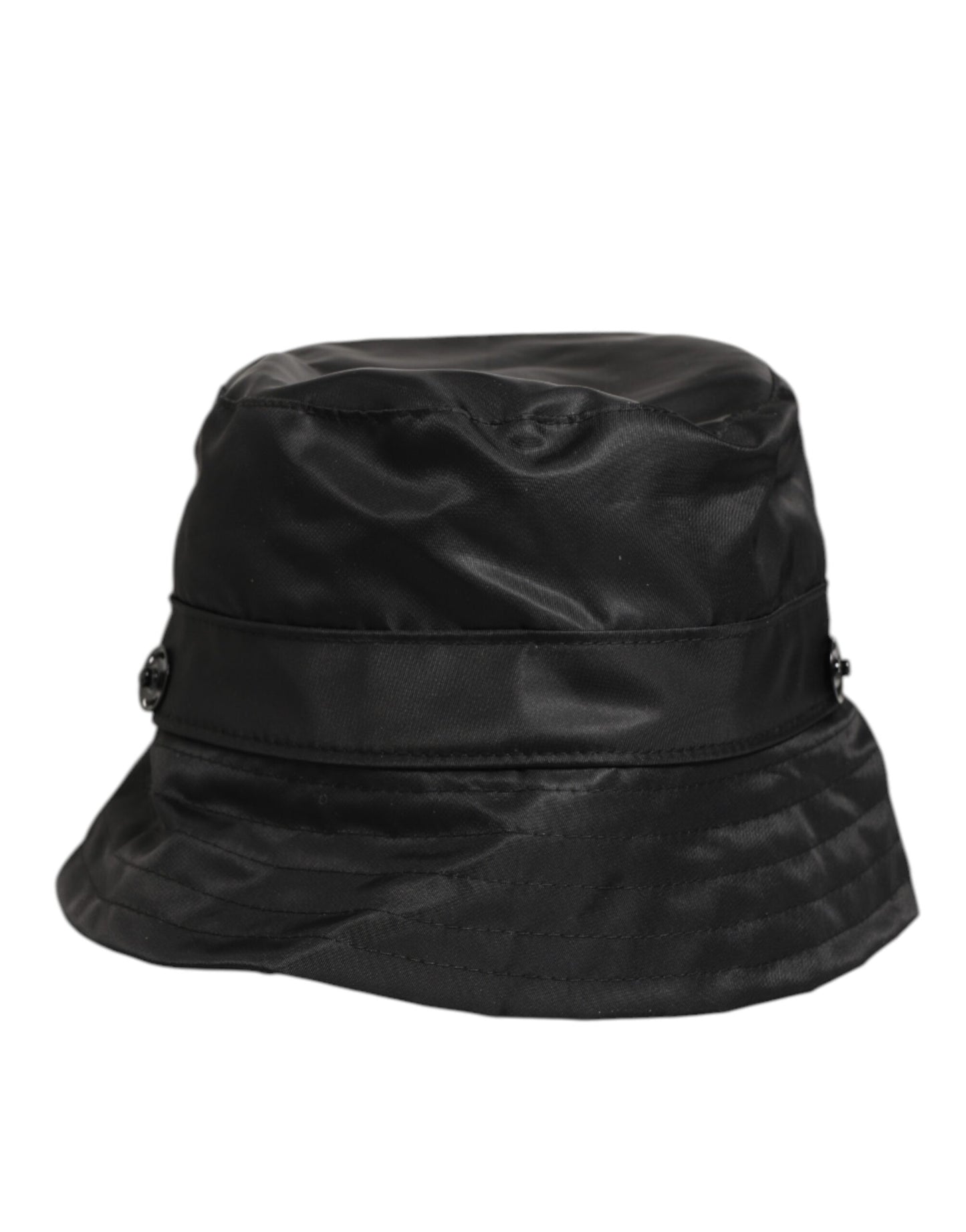 Dolce & Gabbana Black PVC Wide Brim Men Bucket Capello Hat Curated Luxury Accessories by Orvyn