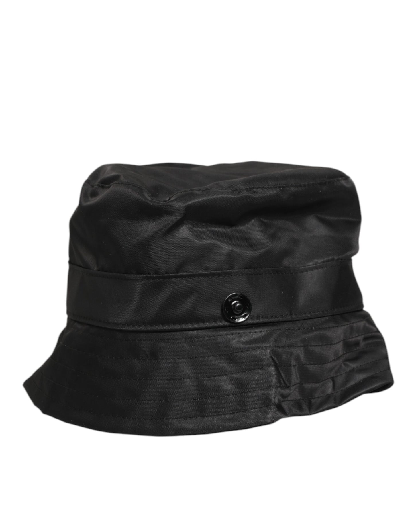 Dolce & Gabbana Black PVC Wide Brim Men Bucket Capello Hat Curated Luxury Accessories by Orvyn