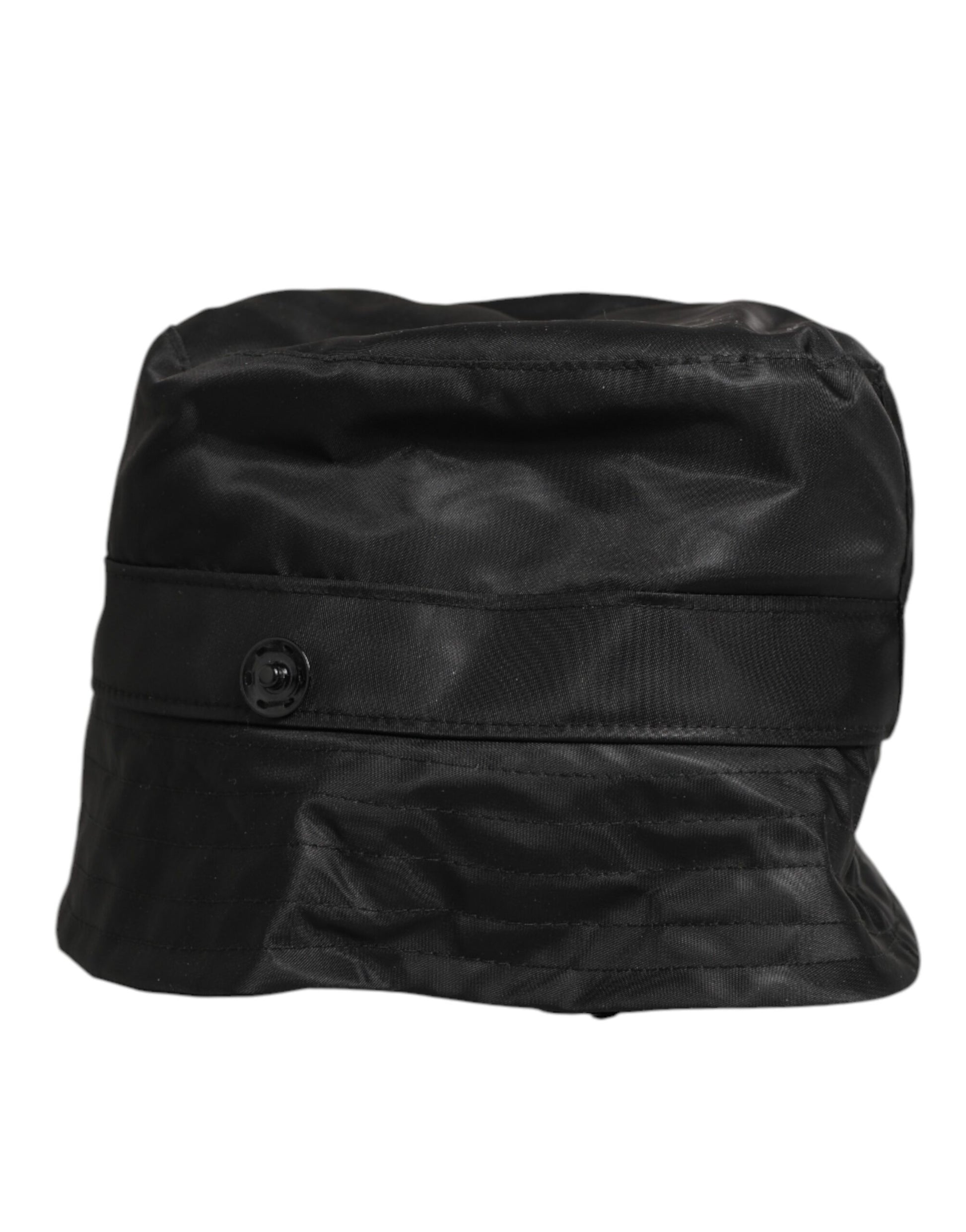 Dolce & Gabbana Black PVC Wide Brim Men Bucket Capello Hat Curated Luxury Accessories by Orvyn