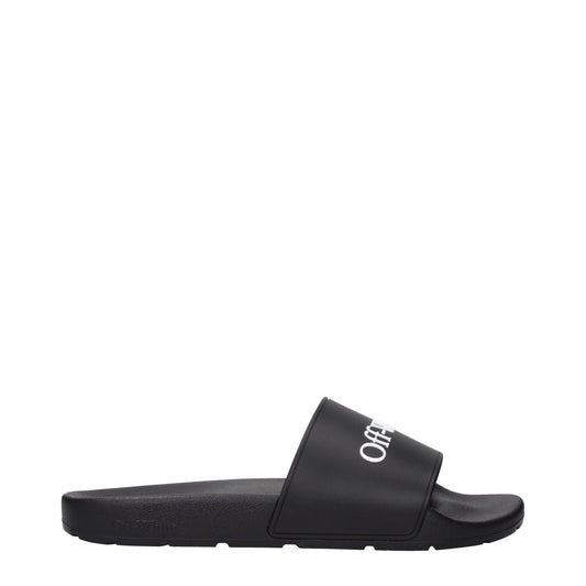 Off-White Black Cotton Slippers Curated Luxury Accessories by Orvyn
