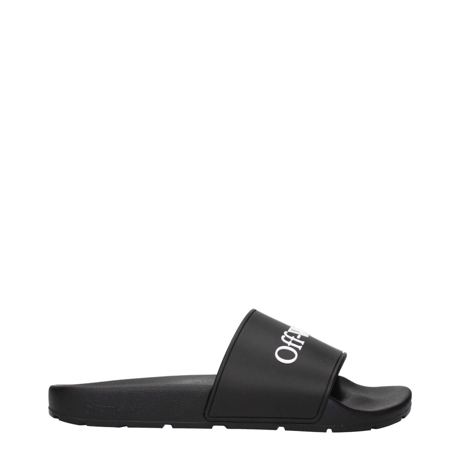 Off-White Black Cotton Slippers Curated Luxury Accessories by Orvyn