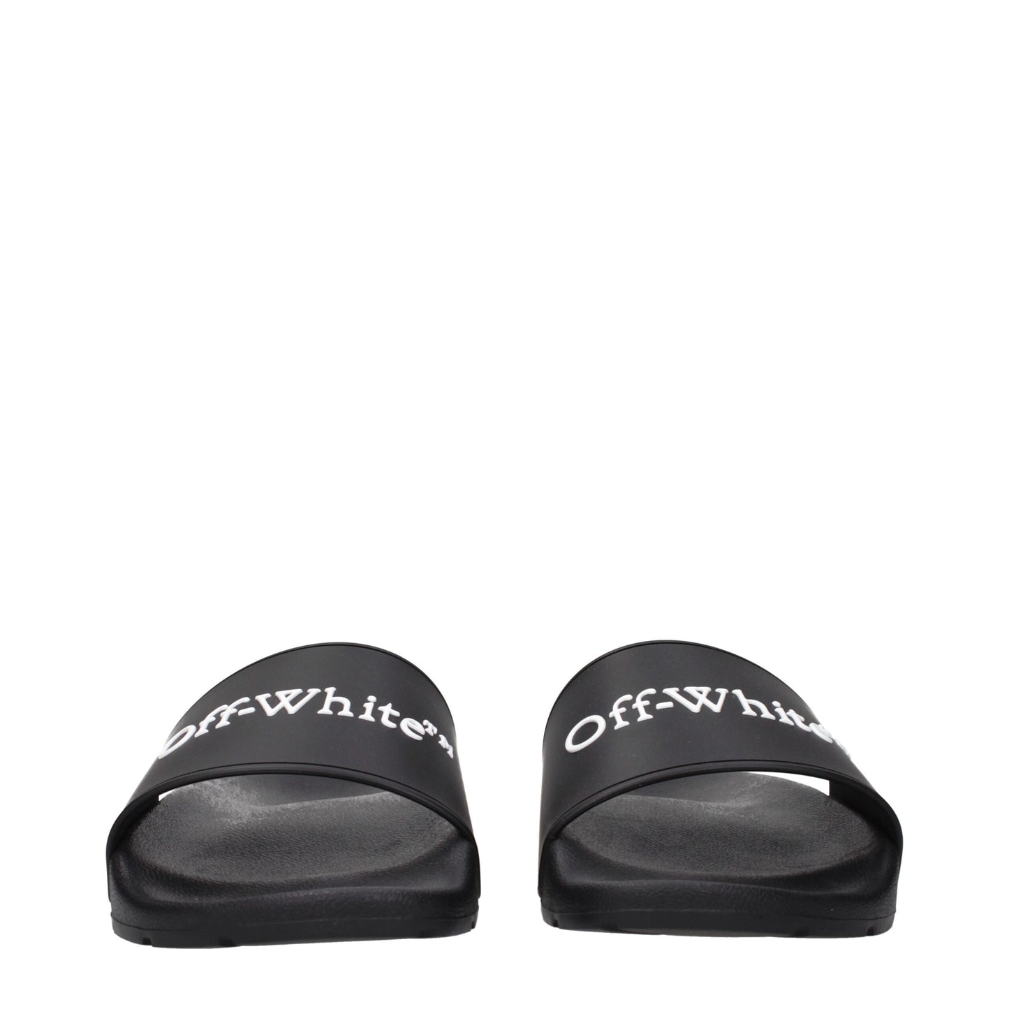 Off-White Black Cotton Slippers Curated Luxury Accessories by Orvyn