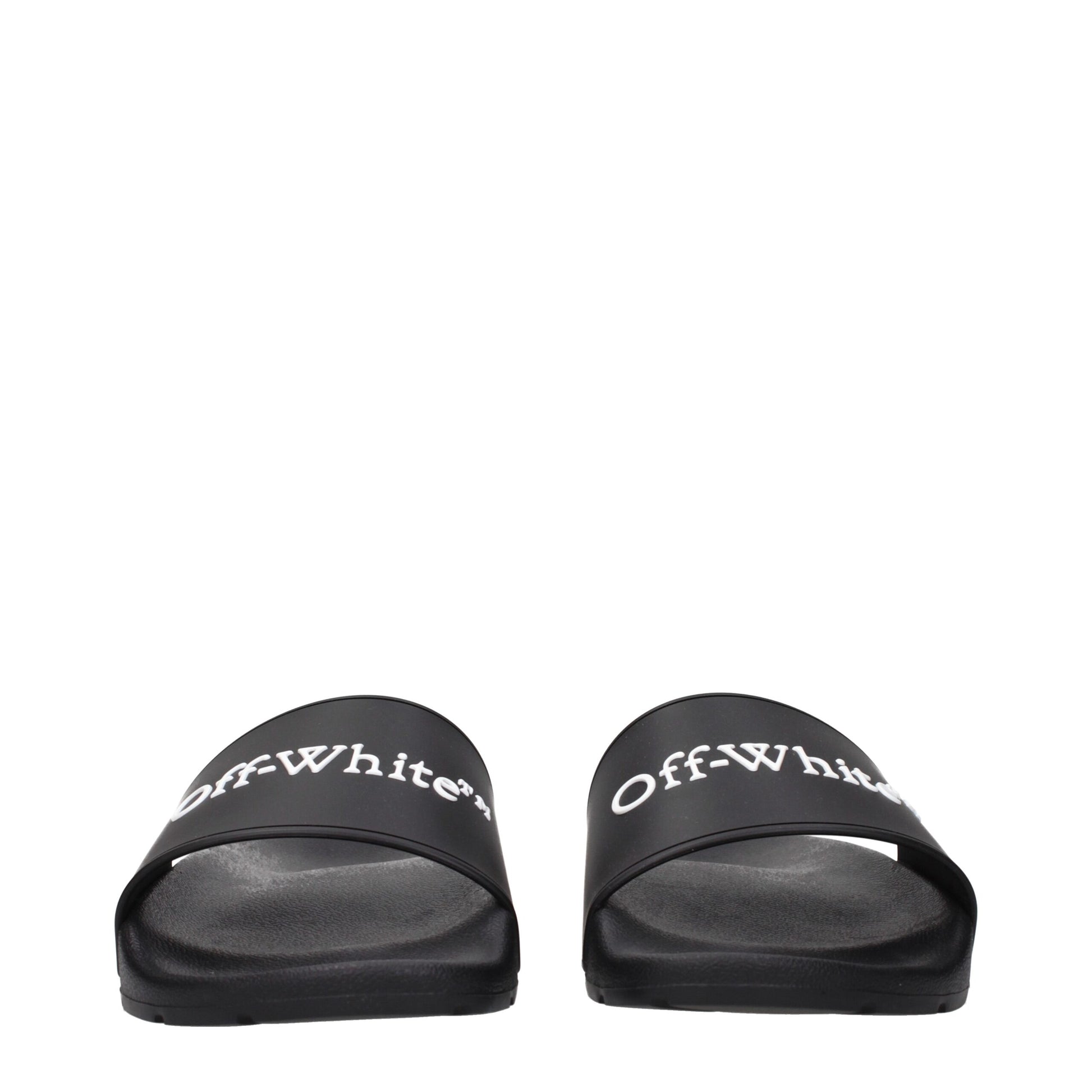 Off-White Black Cotton Slippers Curated Luxury Accessories by Orvyn