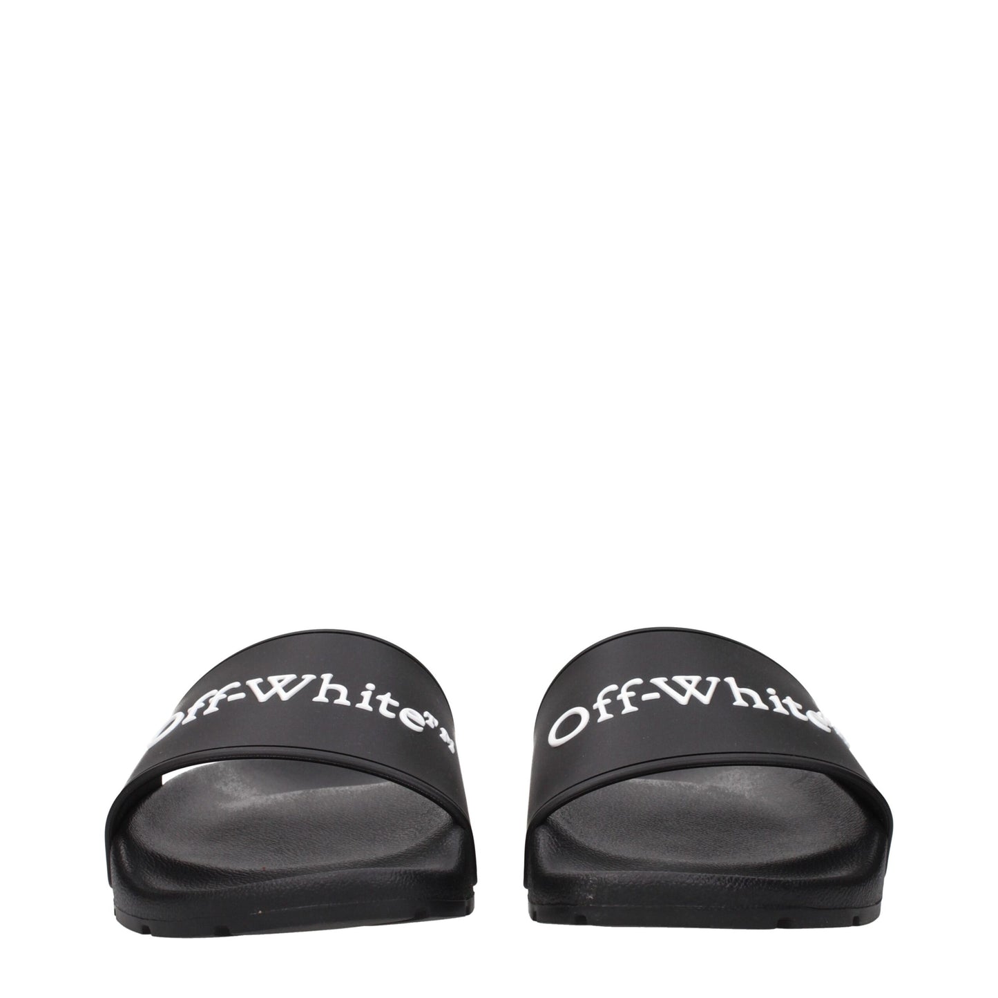 Off-White Black Cotton Slippers Curated Luxury Accessories by Orvyn