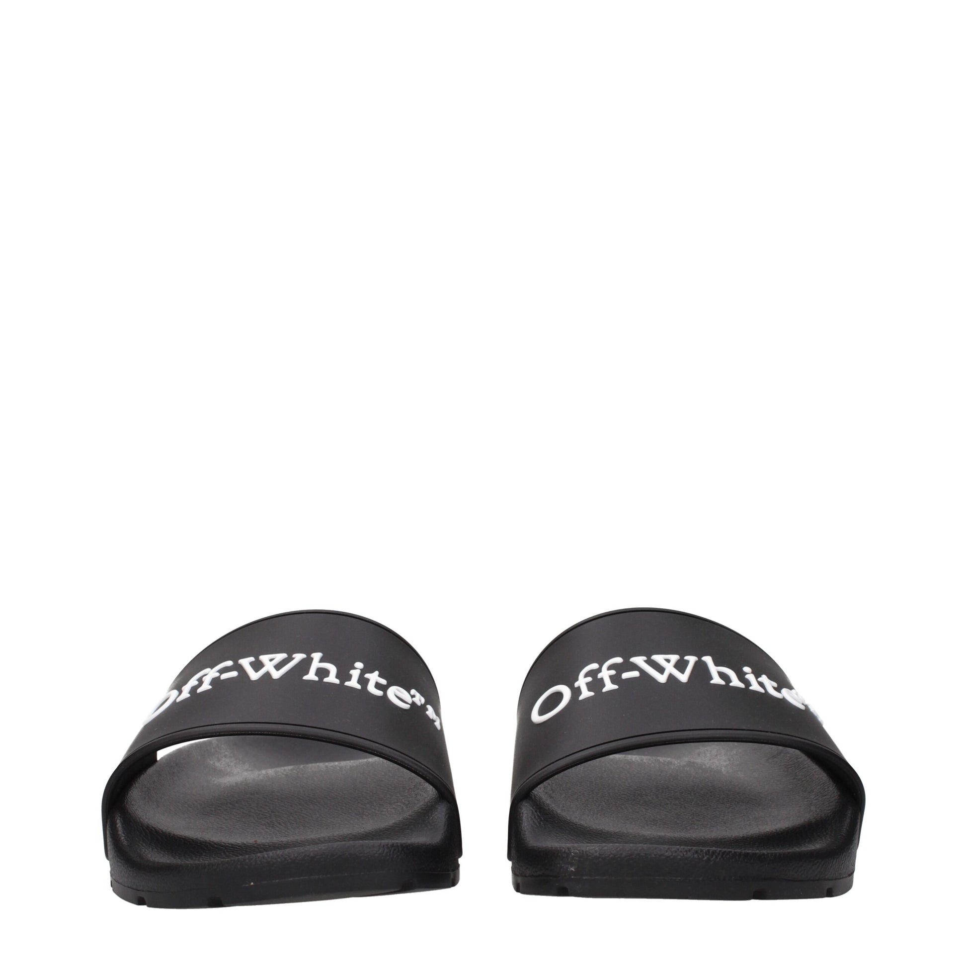 Off-White Black Cotton Slippers Curated Luxury Accessories by Orvyn