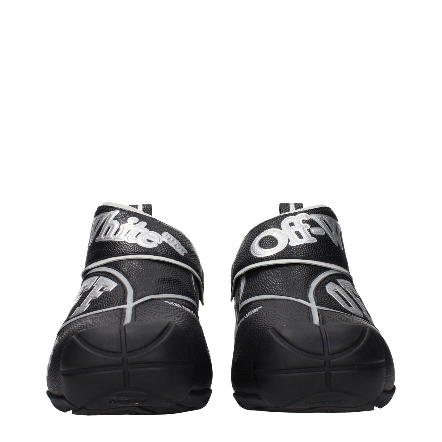 Off-White Black Leather High Top Sneakers Curated Luxury Accessories by Orvyn