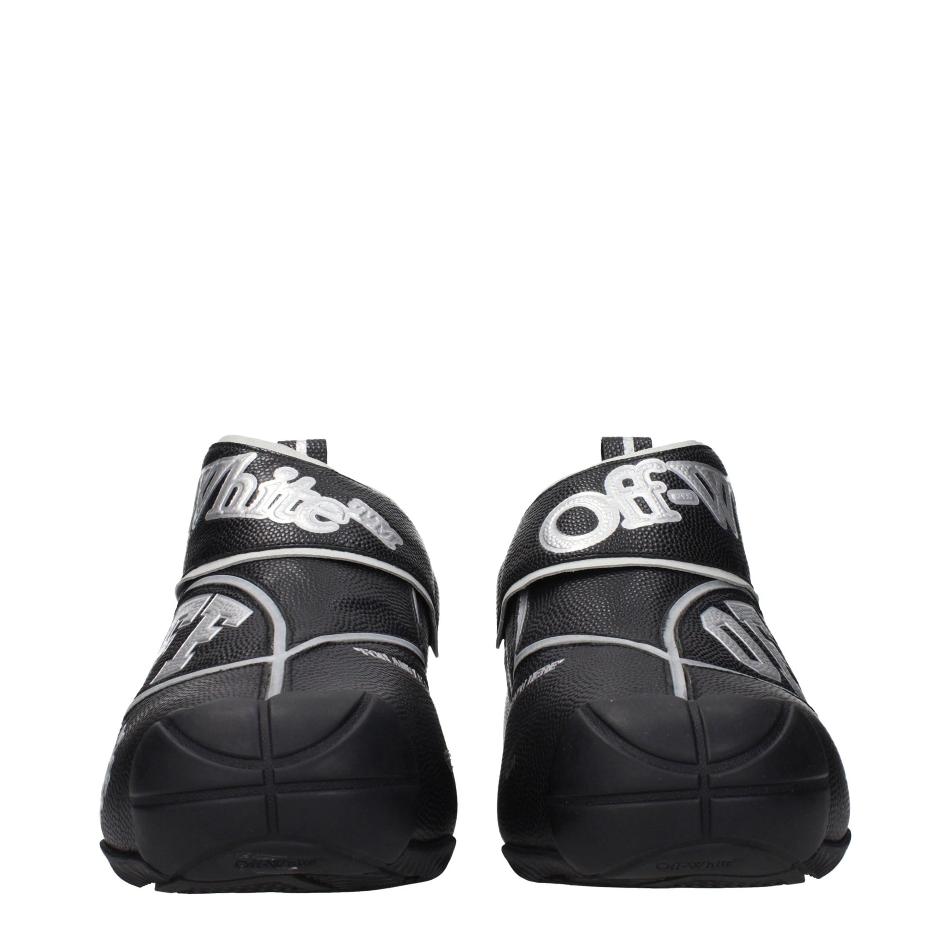 Off-White Black Leather High Top Sneakers Curated Luxury Accessories by Orvyn