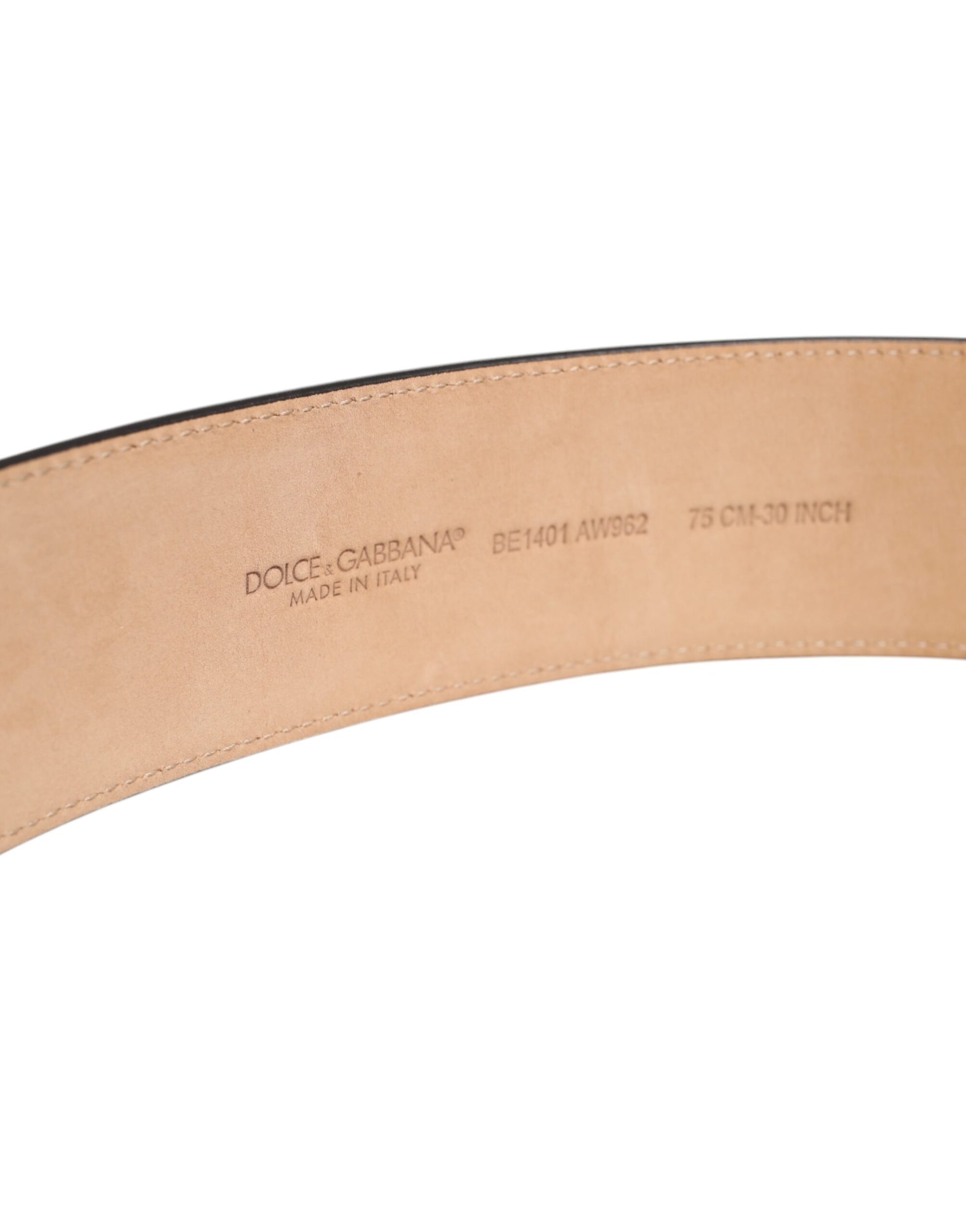 Dolce & Gabbana Brown Leather Classic Metal Oval Buckle Belt Curated Luxury Accessories by Orvyn