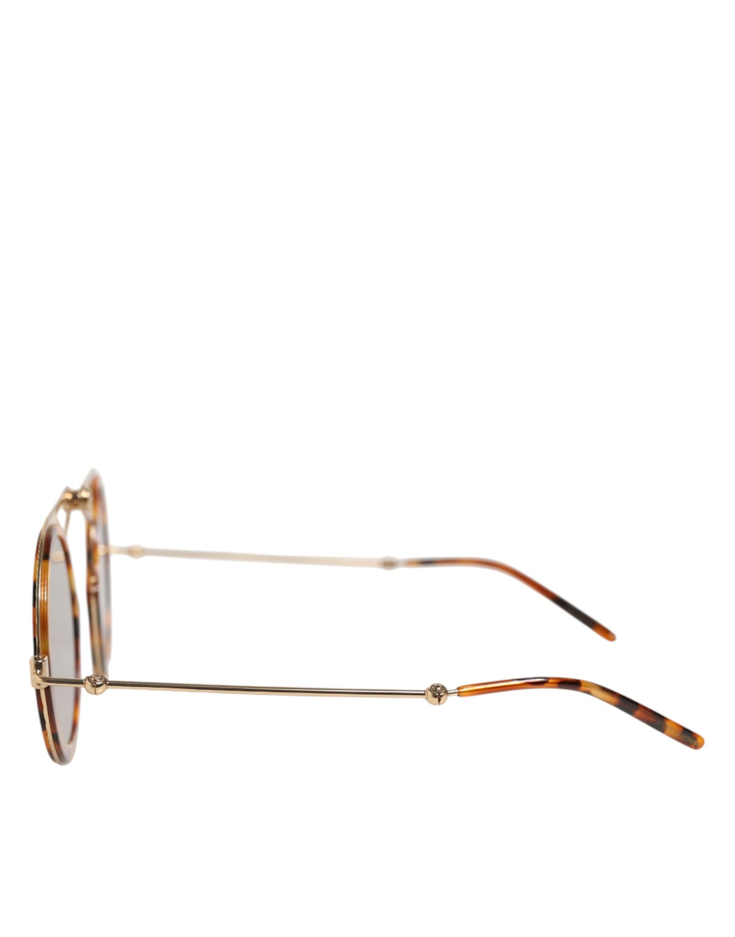 Dolce & Gabbana Gold Havana Frame DG Fatto A Mano Eyewea Sunglasses Curated Luxury Accessories by Orvyn