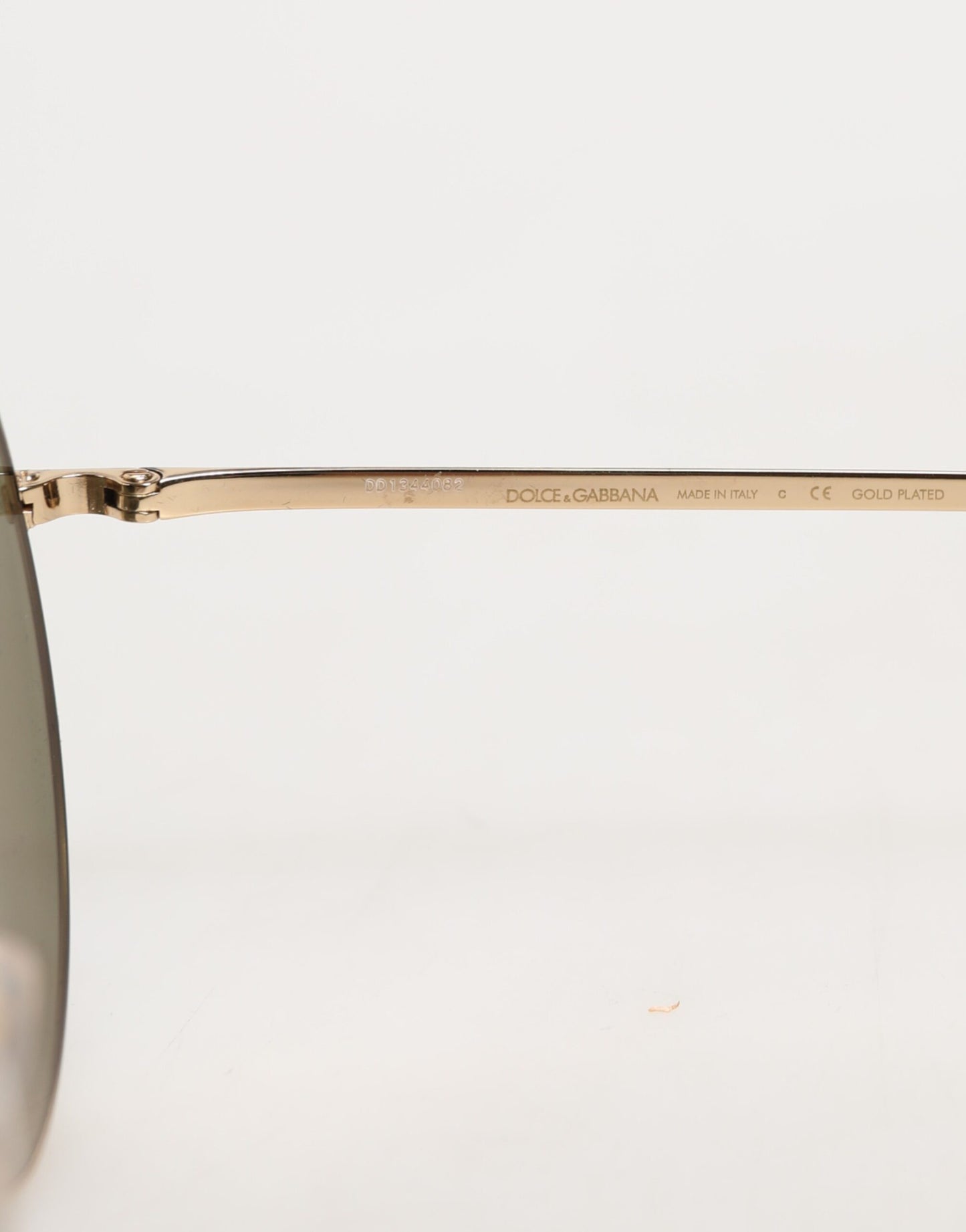 Dolce & Gabbana Gold Metal Round Shades Eyewear Sunglasses Curated Luxury Accessories by Orvyn