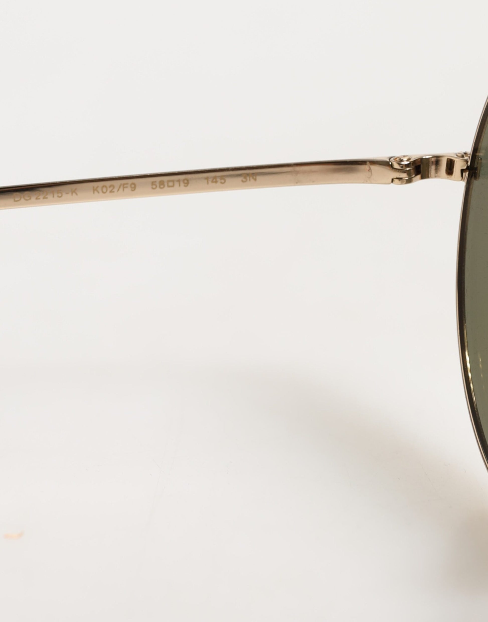 Dolce & Gabbana Gold Metal Round Shades Eyewear Sunglasses Curated Luxury Accessories by Orvyn