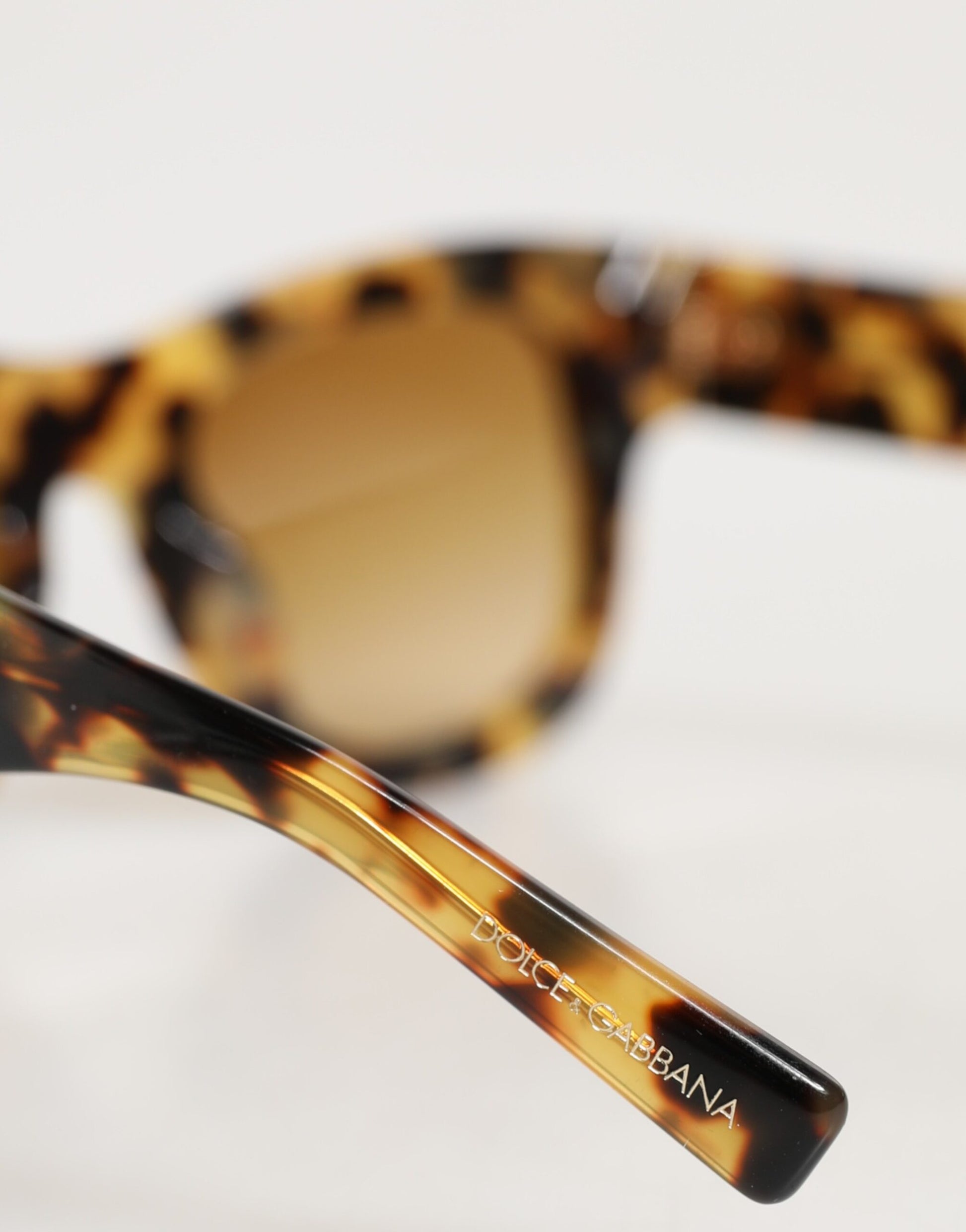 Dolce & Gabbana DG4379F White Tortoiseshell Gradient Acetate Shades Sunglasses Curated Luxury Accessories by Orvyn