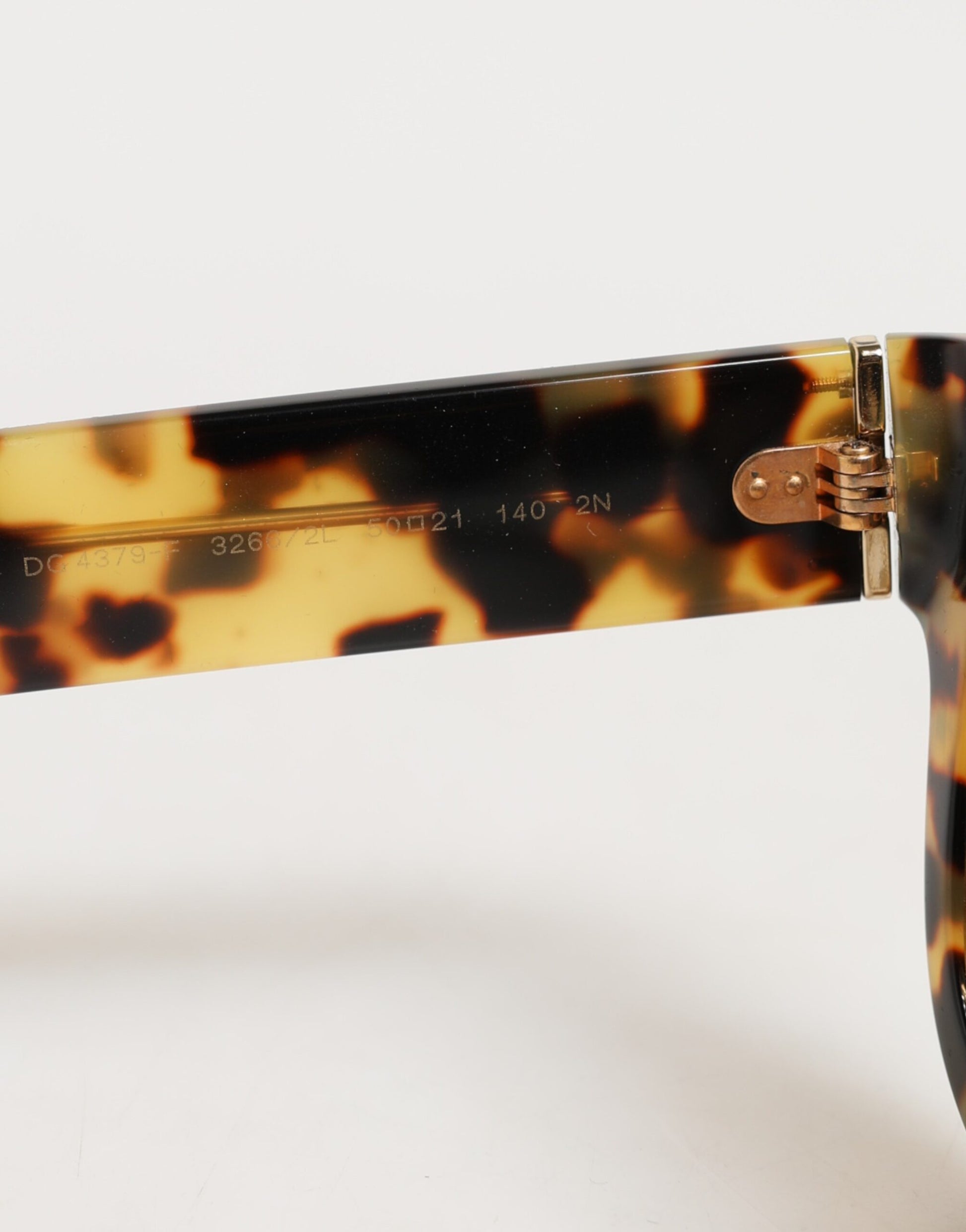 Dolce & Gabbana DG4379F White Tortoiseshell Gradient Acetate Shades Sunglasses Curated Luxury Accessories by Orvyn
