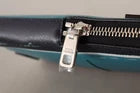 Dolce & Gabbana Blue Leather Cross Body Neck Strap Card Slot Phone Pocket Curated Luxury Accessories by Orvyn