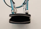 Dolce & Gabbana Blue Leather Cross Body Neck Strap Card Slot Phone Pocket blau