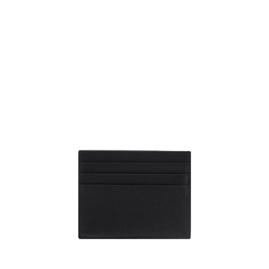 Prada Black Calf Leather Bos Taurus Wallet Curated Luxury Accessories by Orvyn
