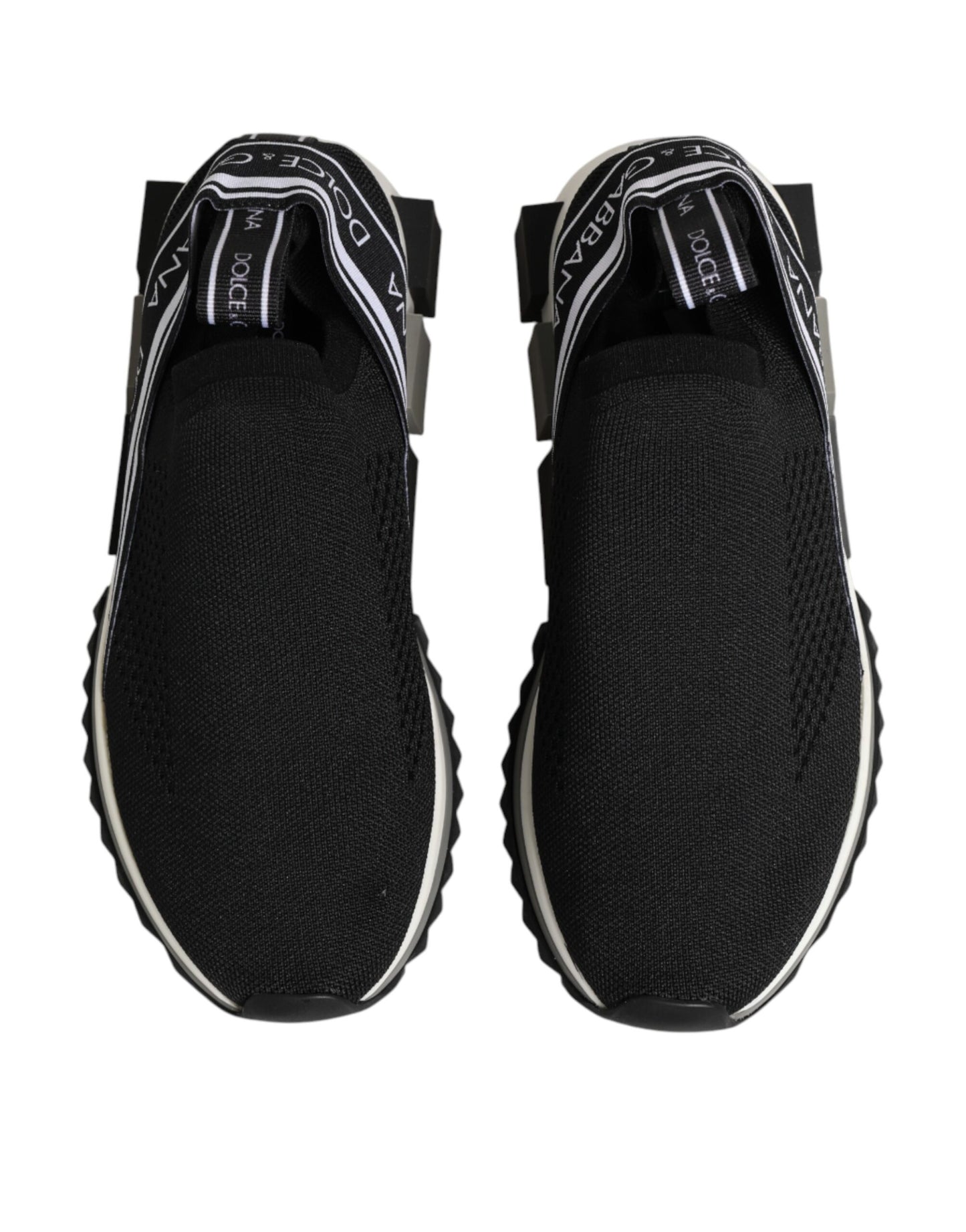 Dolce & Gabbana Black Slip On Sorrento Low Top Sneakers Shoes Curated Luxury Accessories by Orvyn