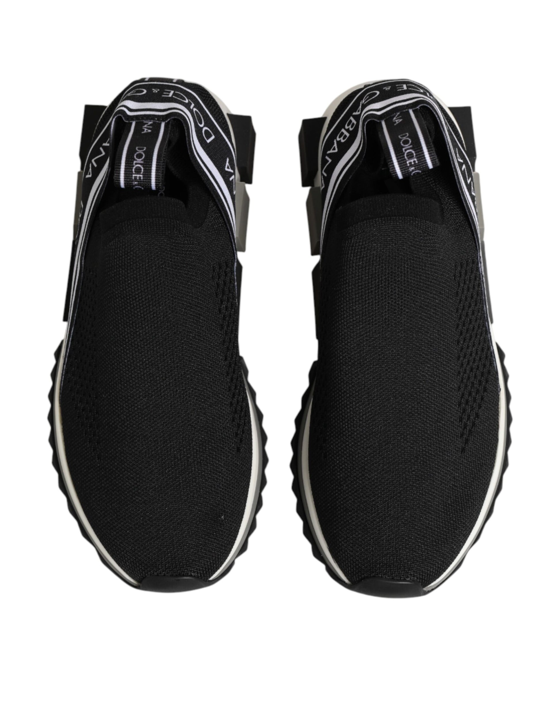 Dolce & Gabbana Black Slip On Sorrento Low Top Sneakers Shoes Curated Luxury Accessories by Orvyn