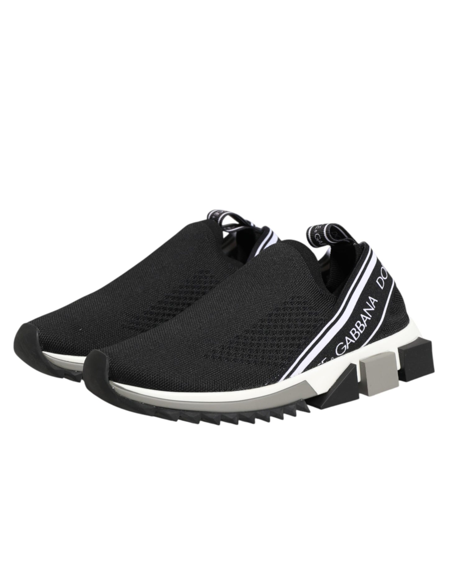 Dolce & Gabbana Black Slip On Sorrento Low Top Sneakers Shoes Curated Luxury Accessories by Orvyn