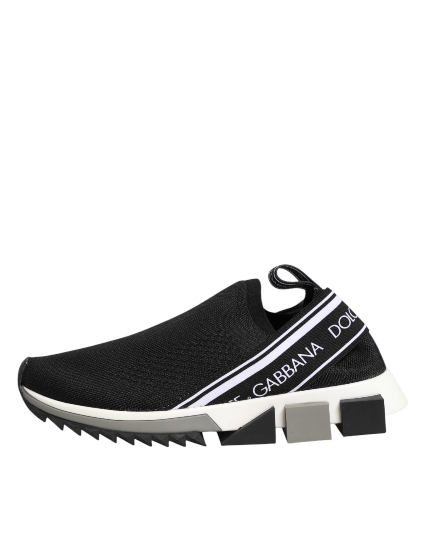 Dolce & Gabbana Black Slip On Sorrento Low Top Sneakers Shoes Curated Luxury Accessories by Orvyn
