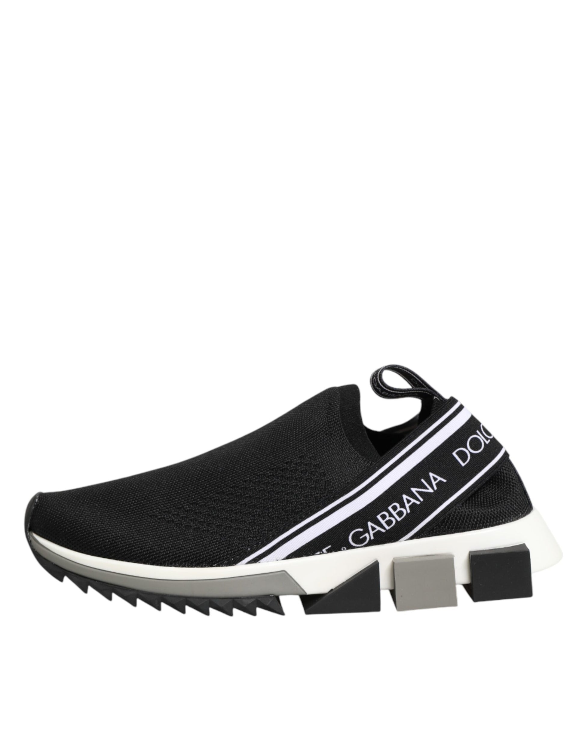 Dolce & Gabbana Black Slip On Sorrento Low Top Sneakers Shoes Curated Luxury Accessories by Orvyn