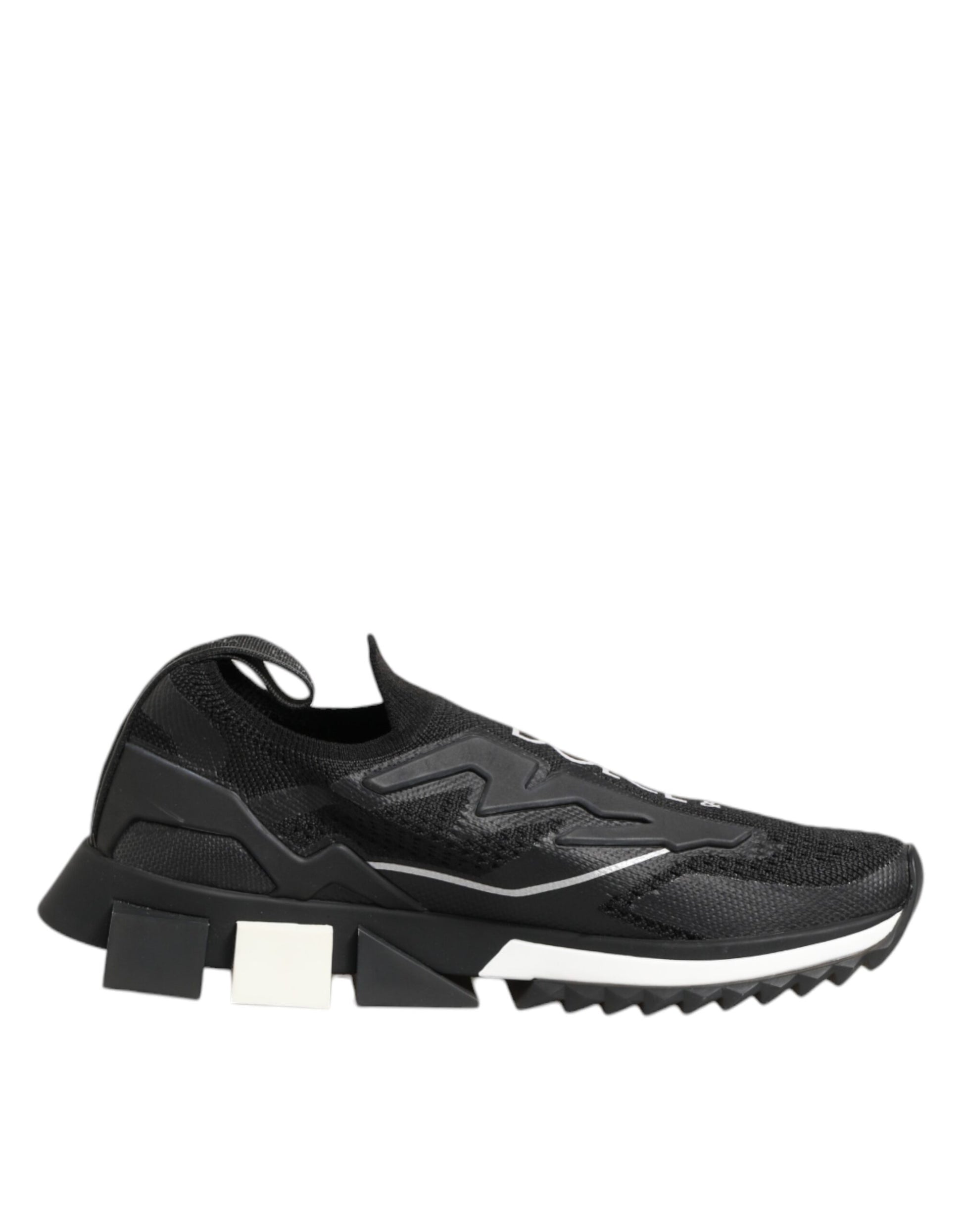 Dolce & Gabbana Black SORRENTO Sport Stretch Sneakers Shoes Curated Luxury Accessories by Orvyn