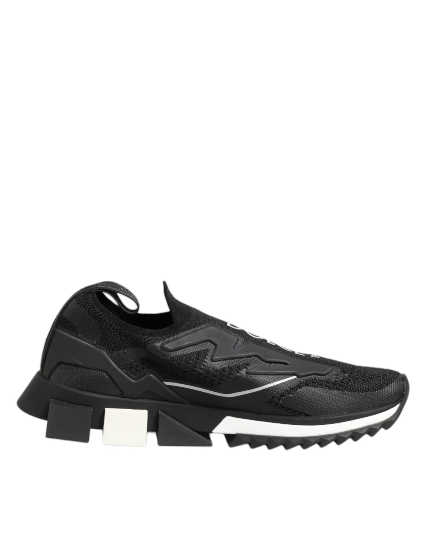Dolce & Gabbana Black SORRENTO Sport Stretch Sneakers Shoes Curated Luxury Accessories by Orvyn