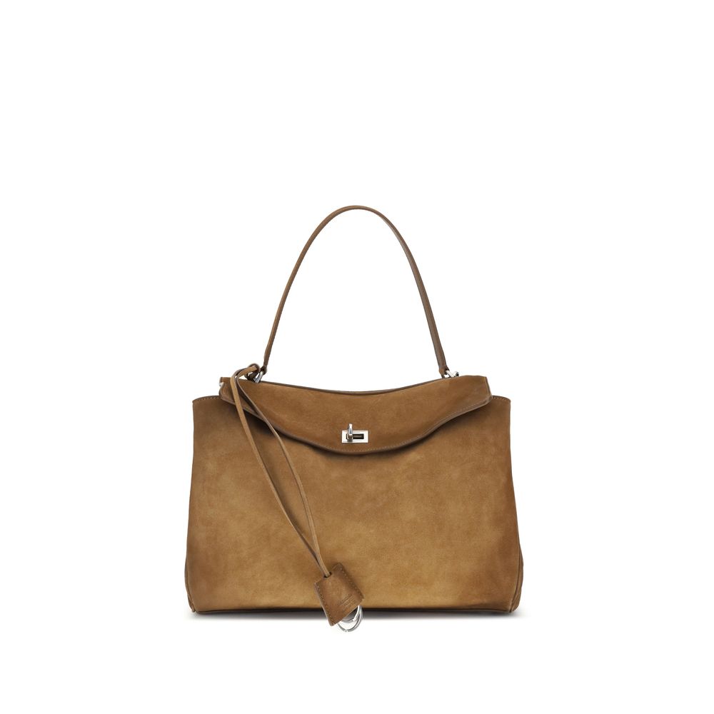 Balenciaga Brown Calf Leather Bos Taurus Shoulder Bag Curated Luxury Accessories by Orvyn