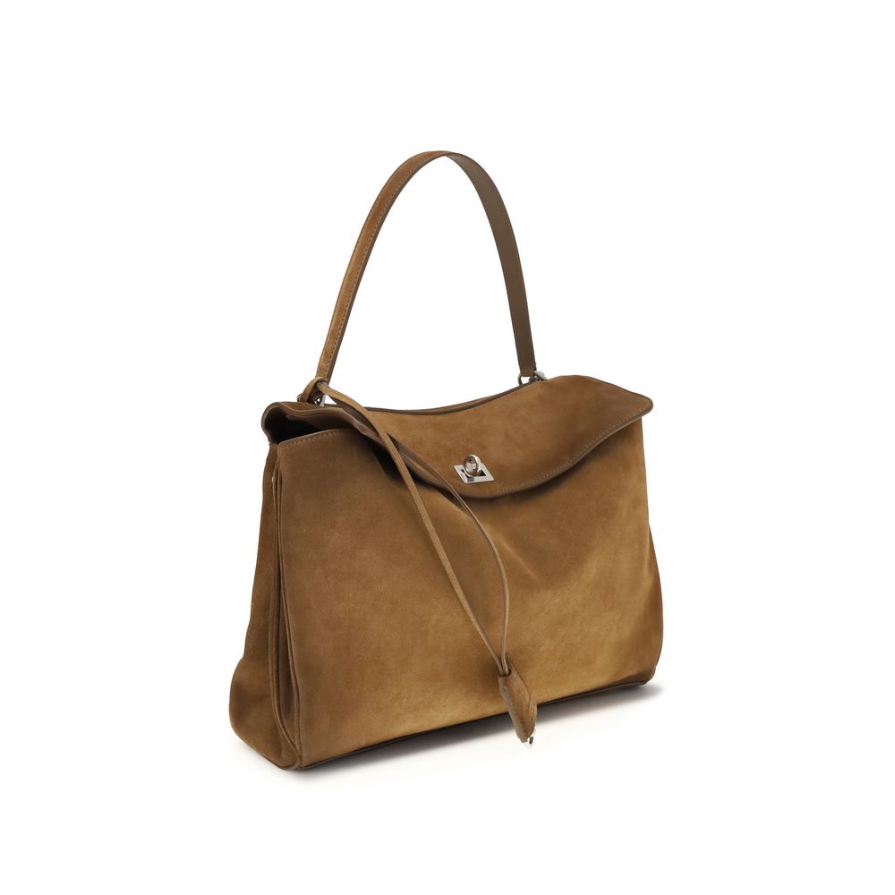 Balenciaga Brown Calf Leather Bos Taurus Shoulder Bag Curated Luxury Accessories by Orvyn