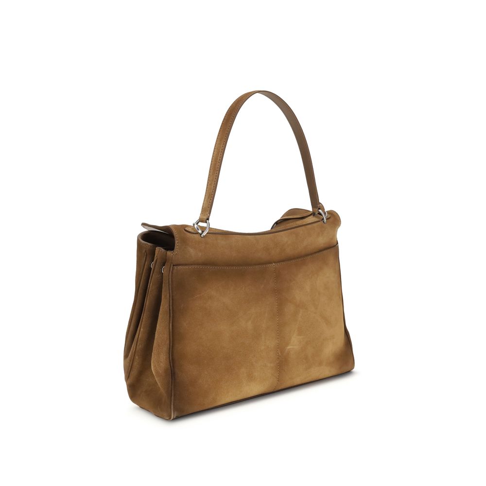Balenciaga Brown Calf Leather Bos Taurus Shoulder Bag Curated Luxury Accessories by Orvyn
