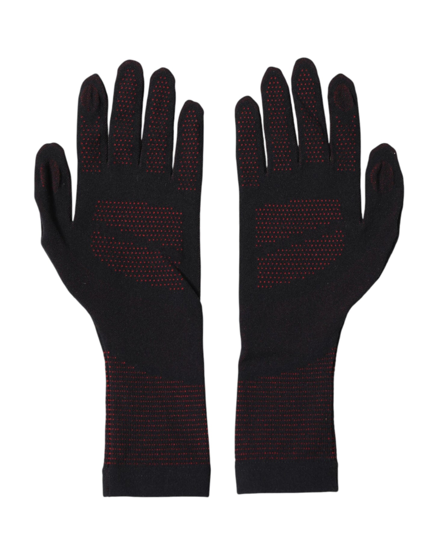 Dolce & Gabbana Black DG Logo Cotton Hands Mitten Men Gloves Curated Luxury Accessories by Orvyn