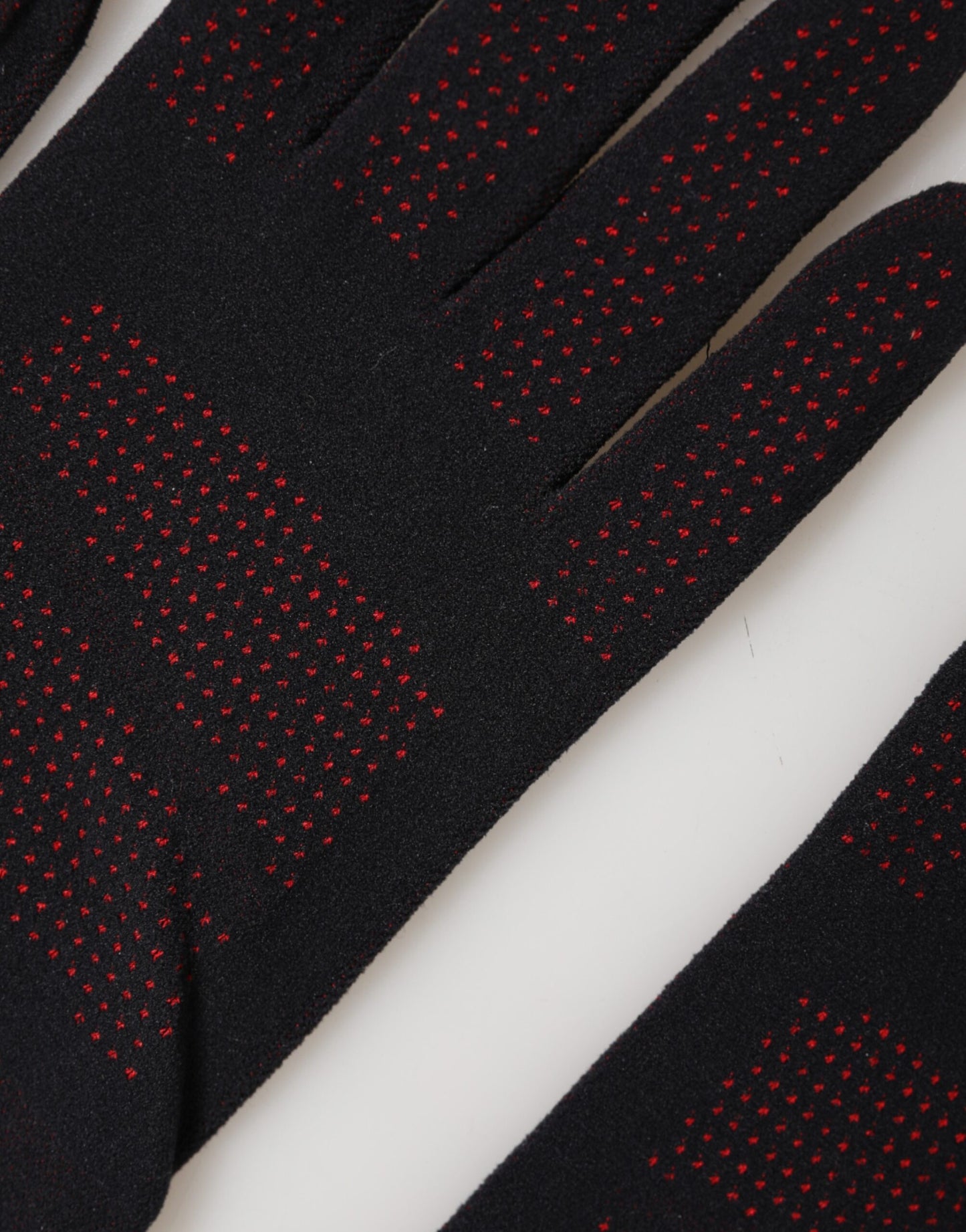 Dolce & Gabbana Black DG Logo Cotton Hands Mitten Men Gloves Curated Luxury Accessories by Orvyn