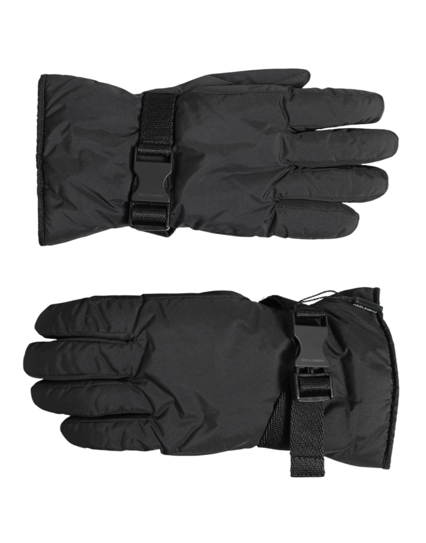 Dolce & Gabbana Black Windproof Ski Winter Warm Non Slip Gloves Curated Luxury Accessories by Orvyn