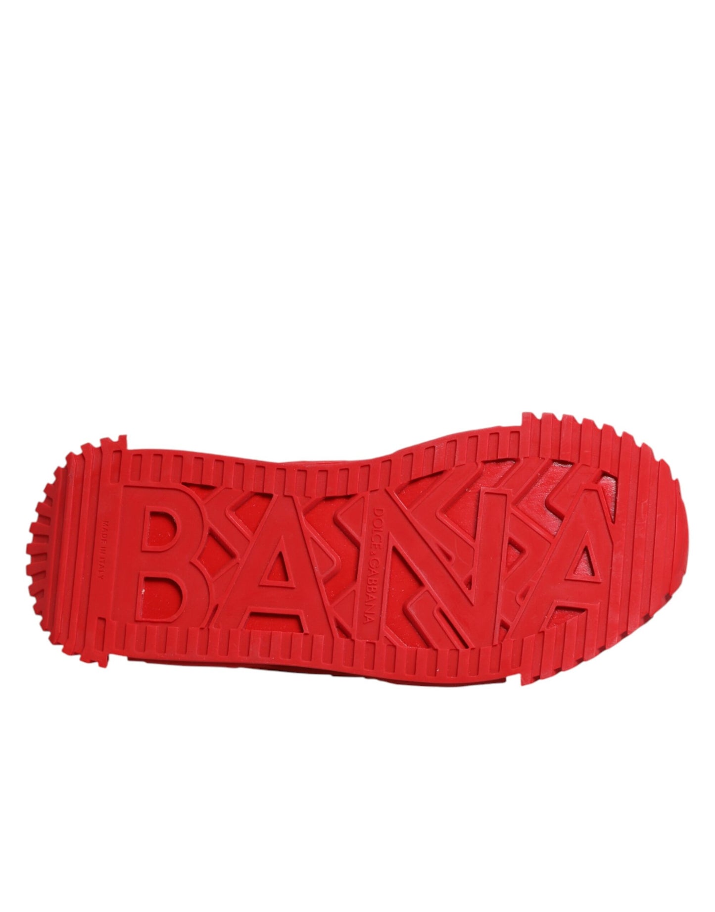 Dolce & Gabbana Red Logo Lace Low Top NS1 Sneakers Shoes Curated Luxury Accessories by Orvyn