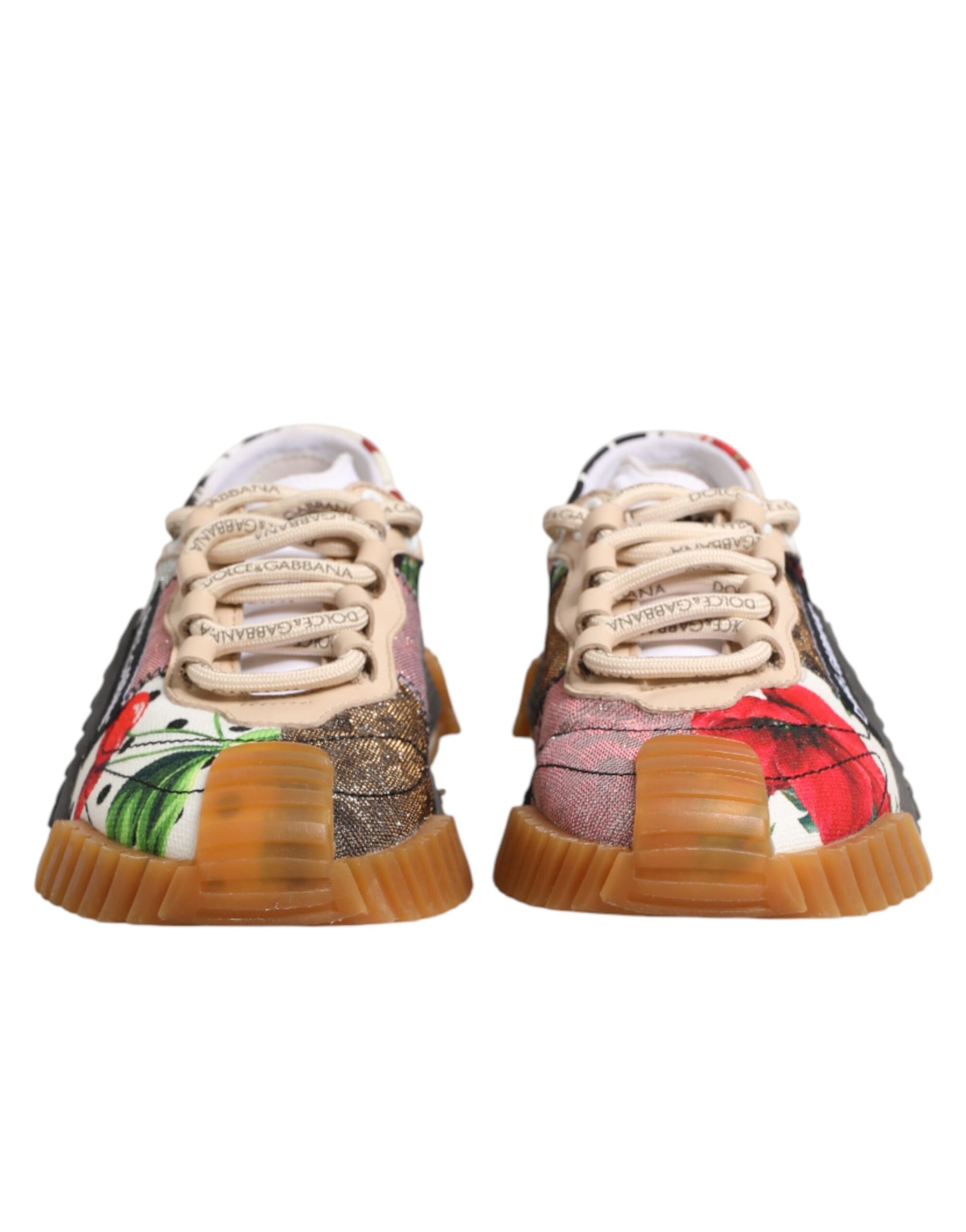 Dolce & Gabbana Multicolor Logo Low Top NS1 Sneakers Shoes Curated Luxury Accessories by Orvyn