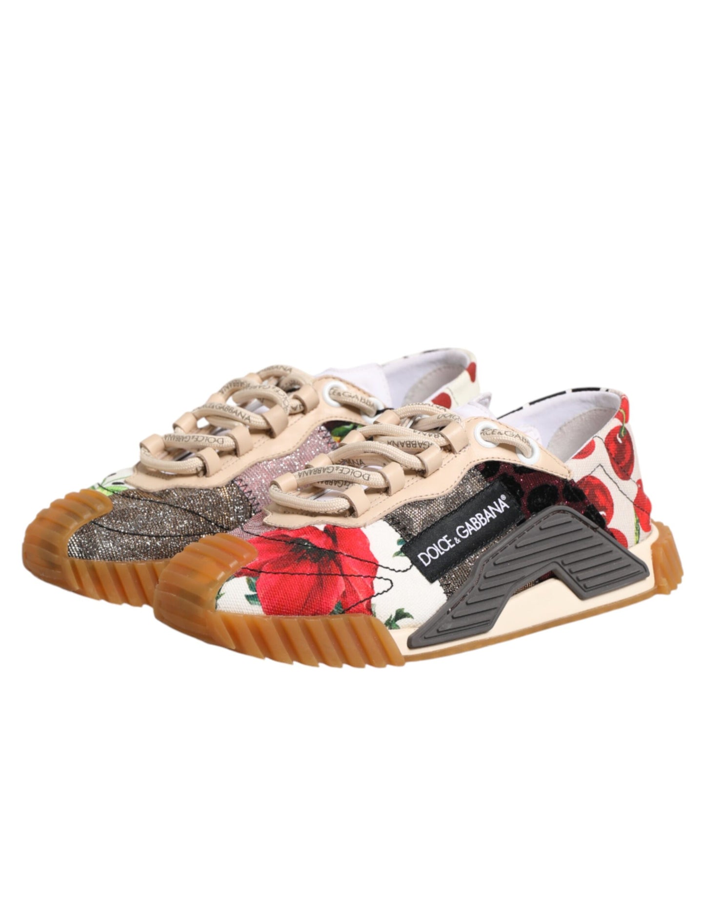 Dolce & Gabbana Multicolor Logo Low Top NS1 Sneakers Shoes Curated Luxury Accessories by Orvyn