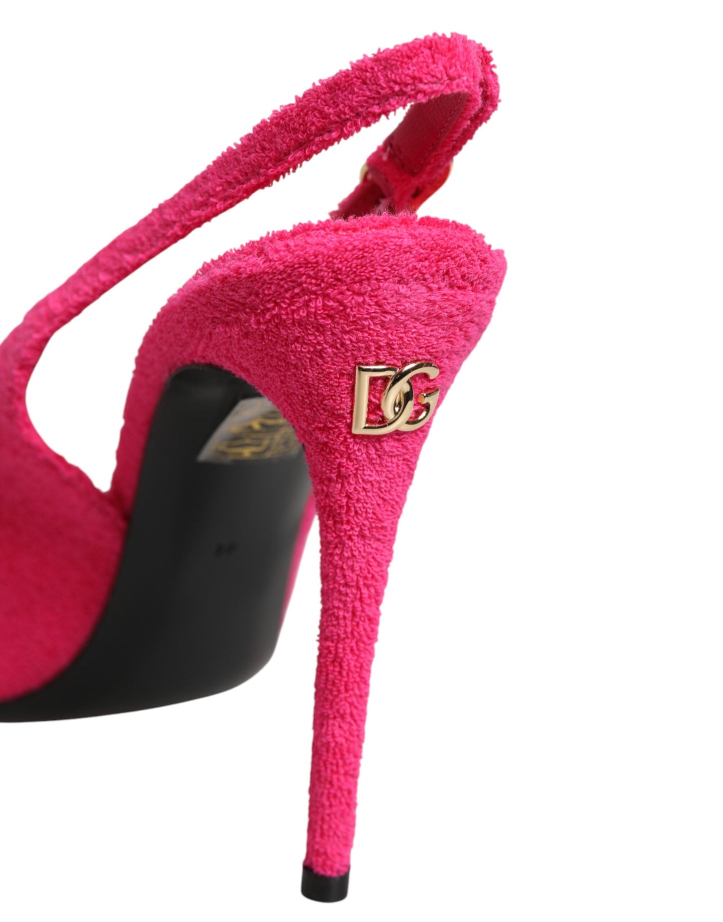 Dolce & Gabbana Pink Suede High Heels Slingback Shoes Curated Luxury Accessories by Orvyn