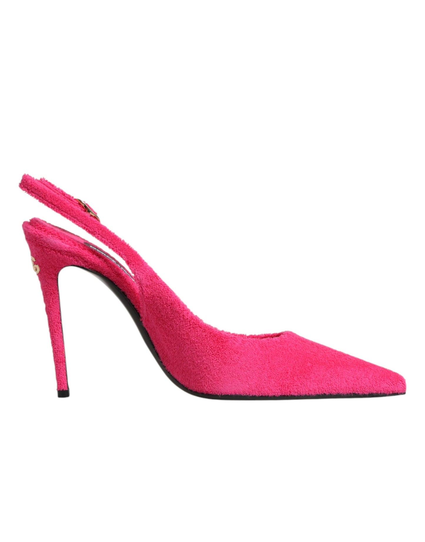 Dolce & Gabbana Pink Suede High Heels Slingback Shoes Curated Luxury Accessories by Orvyn