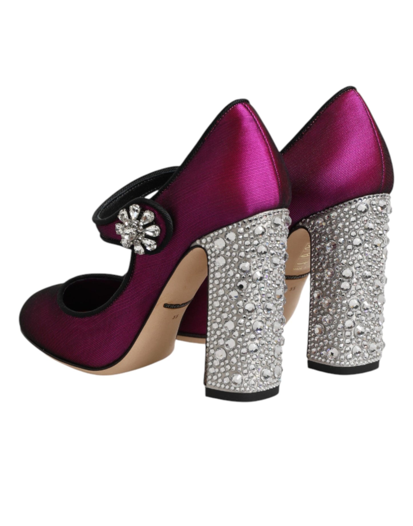 Dolce & Gabbana Pink Embellished High Heels Pumps Shoes Curated Luxury Accessories by Orvyn
