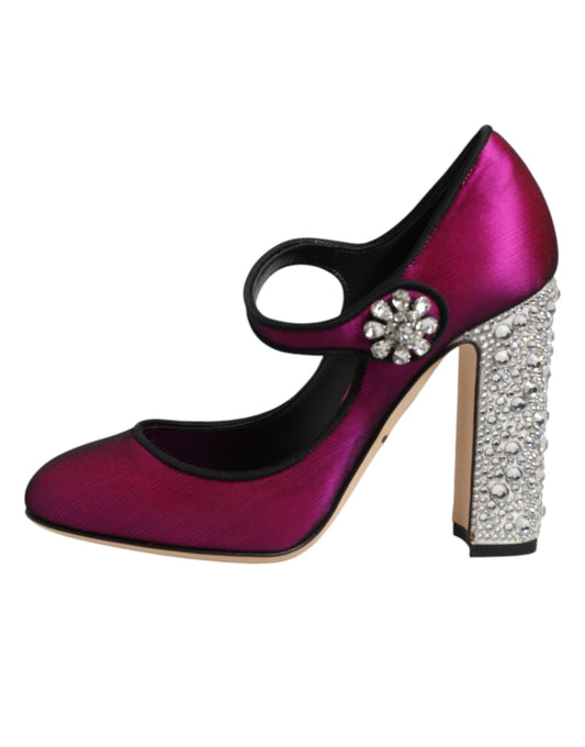 Dolce & Gabbana Pink Embellished High Heels Pumps Shoes Curated Luxury Accessories by Orvyn