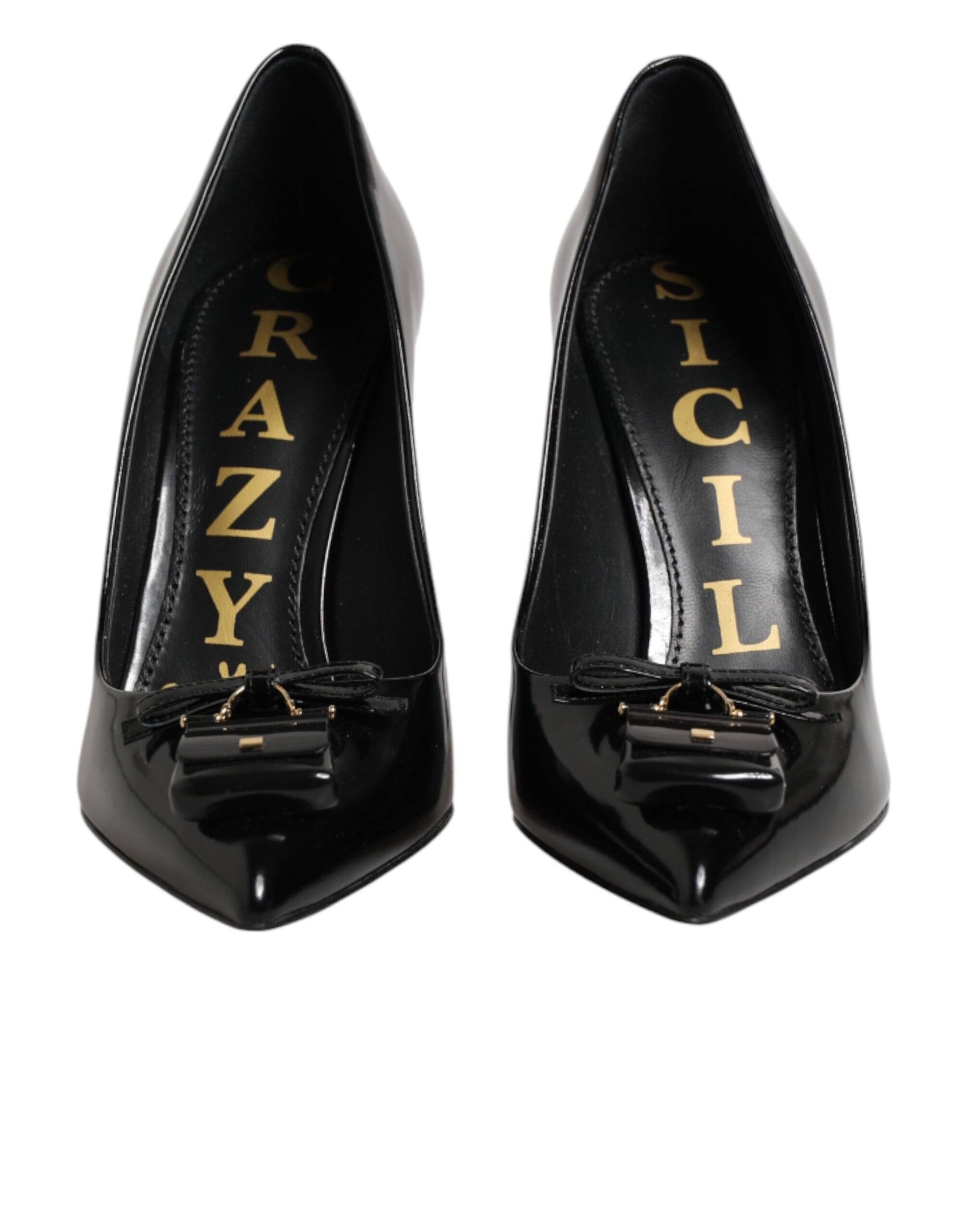 Dolce & Gabbana Black Bag Embellished Heels Pumps Shoes Curated Luxury Accessories by Orvyn