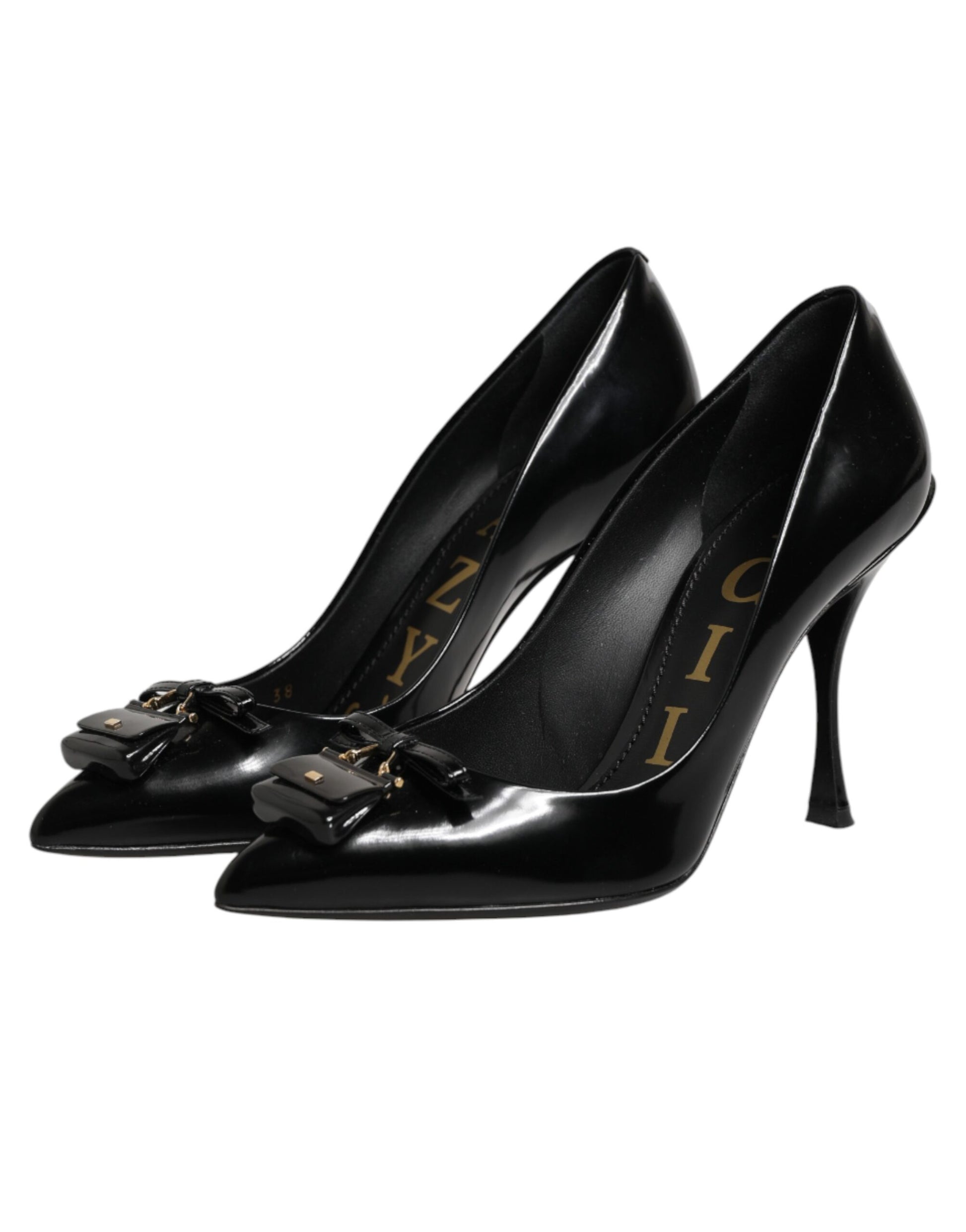 Dolce & Gabbana Black Bag Embellished Heels Pumps Shoes Curated Luxury Accessories by Orvyn