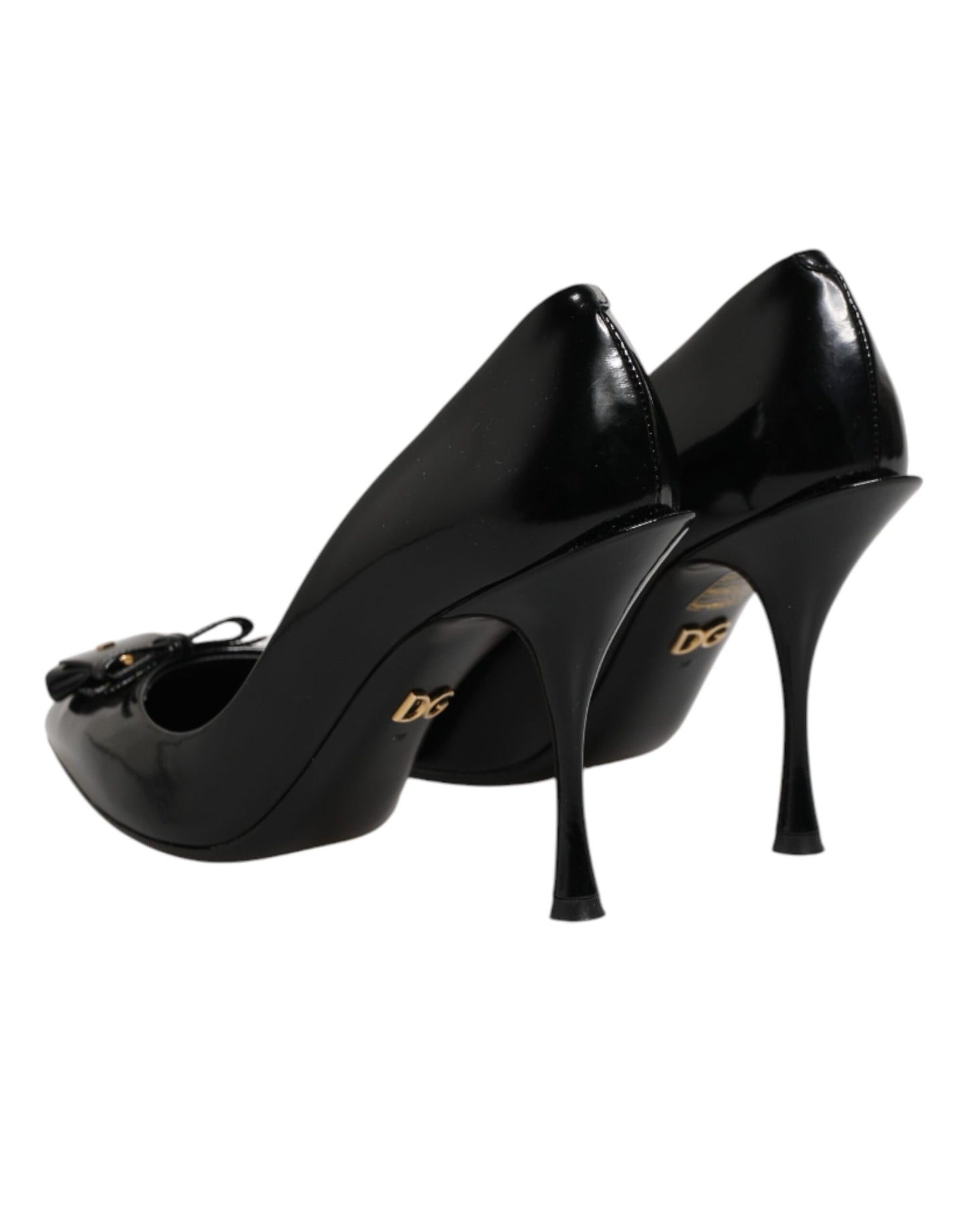 Dolce & Gabbana Black Bag Embellished Heels Pumps Shoes Curated Luxury Accessories by Orvyn