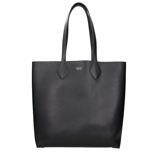 Salvatore Ferragamo Black Leather Shoulder Bag Curated Luxury Accessories by Orvyn